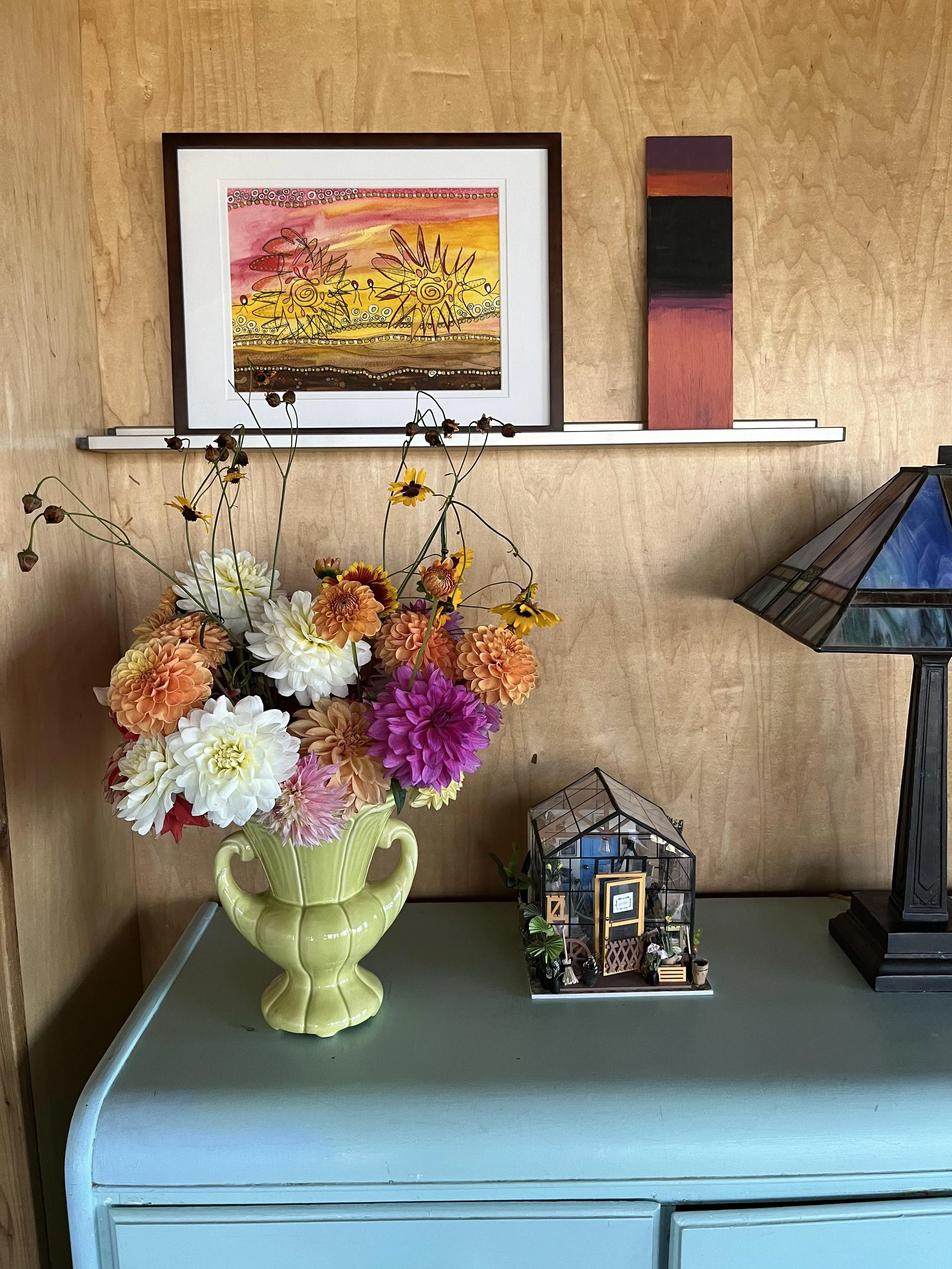 One of my cellular landscapes (tumbleweeds) in a collector's home 