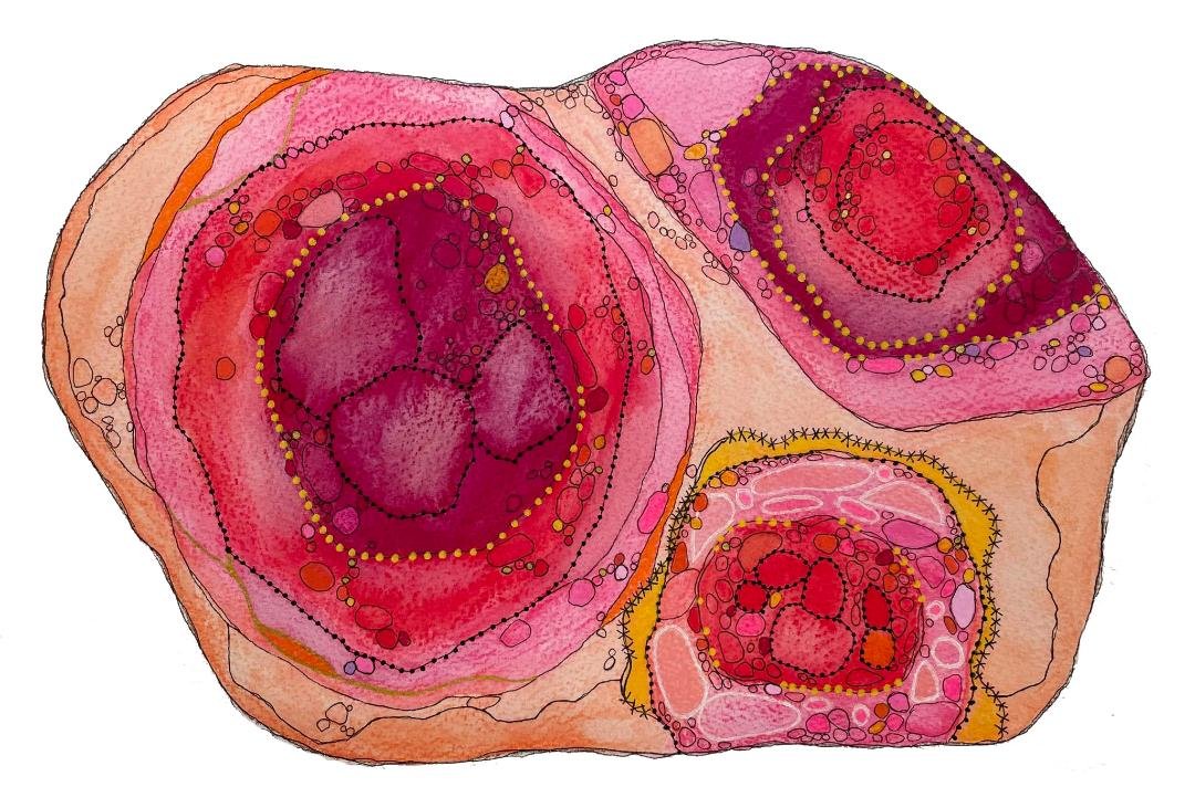 Primordial Monoliths: Embers at The Dole in Crystal Lake Opening Reception August 28 6-9pm 
