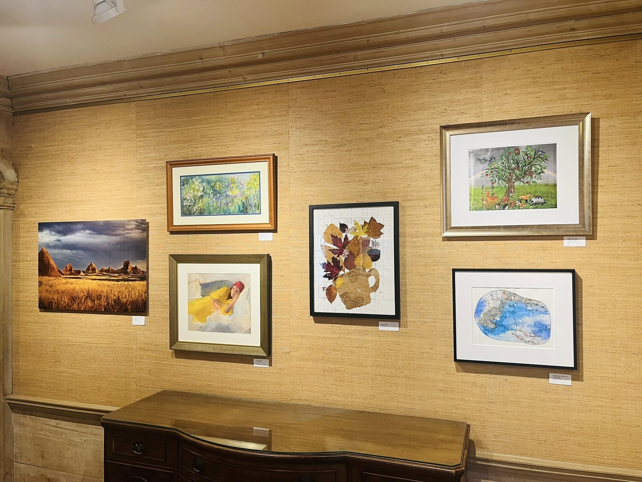 Adler Arts Center 2026 Annual Member Exhibition (Libertyille IL) -- "Primordial Monolith: Watershed"  (far left)