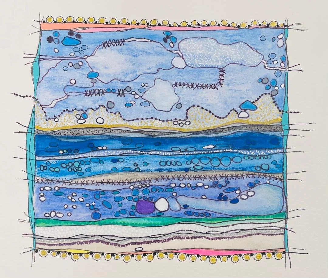 Kendra Kett -- Cellular Healing Blanket -- Sand, Sea and Sky.jpg