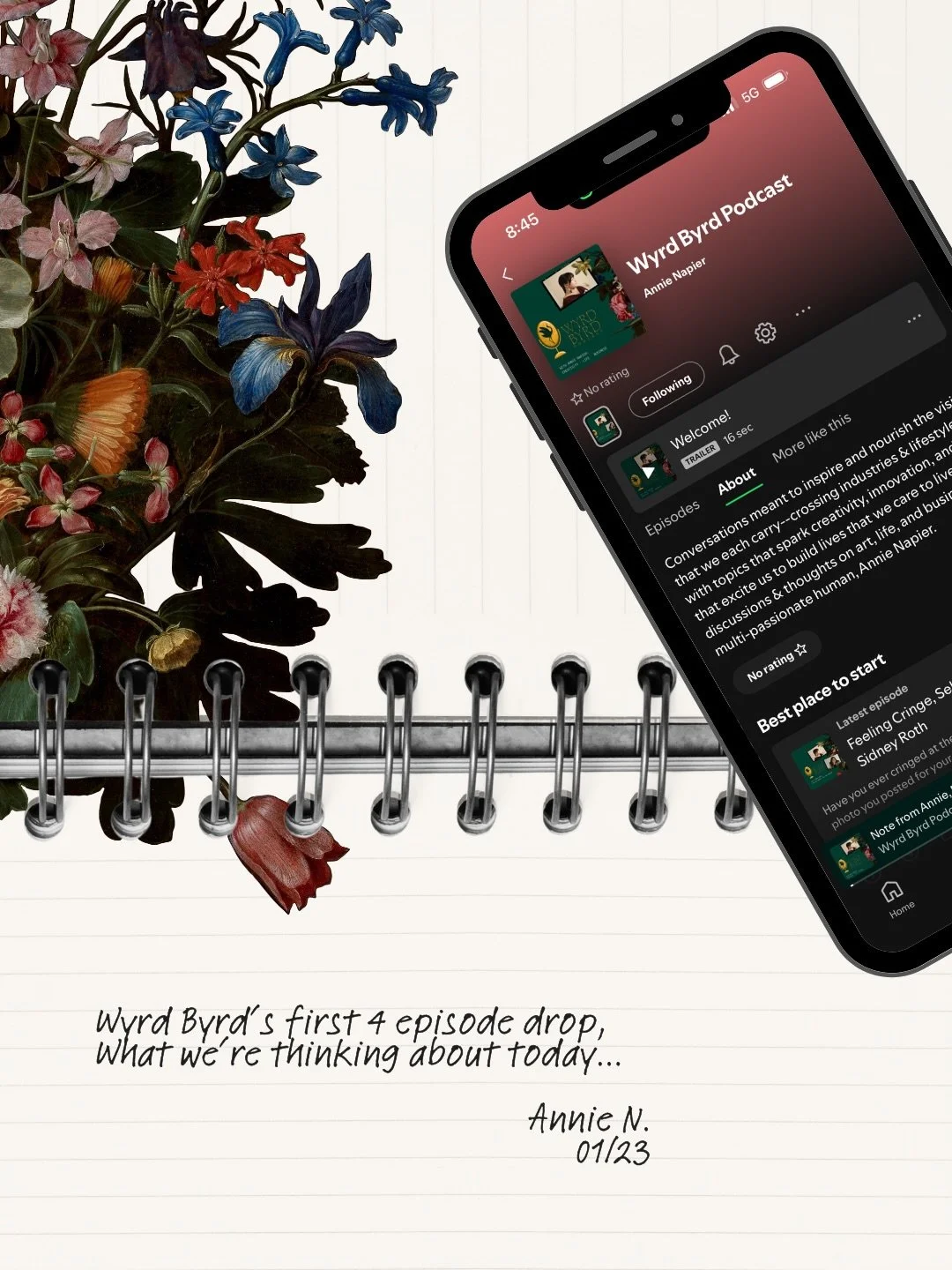 Time to binge those first 4 episodes 🎧🌟 Links to listen in our bio!!! 

What are your biggest takeaways from this drop? 

Tell us in the comments or shoot us a message 🫶🏼

Huge thank you to @blisscoachkate &amp; @forgemedia_ for being Wyrd Byrd&r