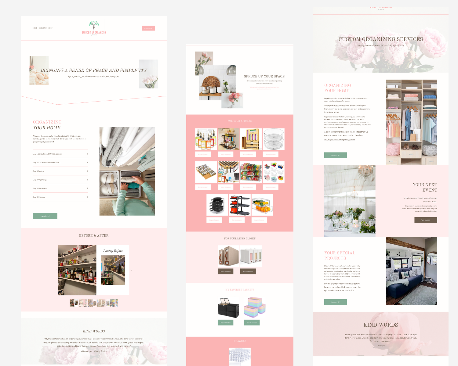 Spruce It Up Organizing Website Launch — ETERNITY NOW