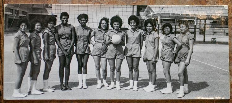  The 1962 John Spring Junior High volleyball team coached by Norma Jean Don. Photo courtesy of Norma Jean Don 