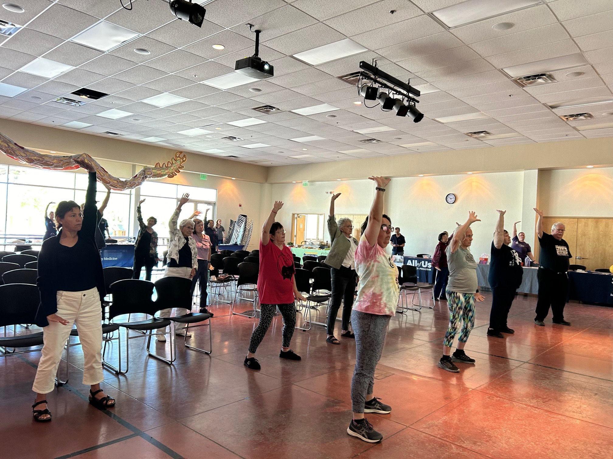 Fitness Demo at the Health Fair