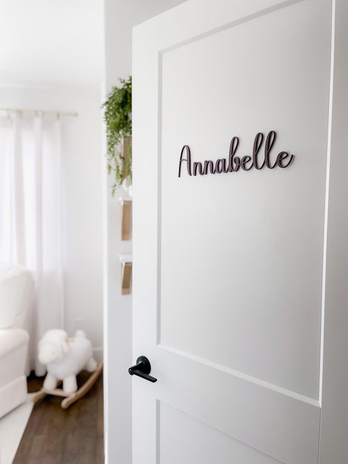 Personalized Two Piece Wooden Wall Script — Love Leighton