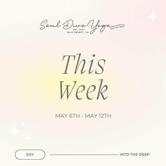 ✨This week at Soul Dive!

Thank you for your patience as we navigated some unexpected building maintenance issues. We are back and open for classes! 

📢Slight adjustment - today&rsquo;s 9am Gentle has been pushed to noon. 

We are ready to welcome y