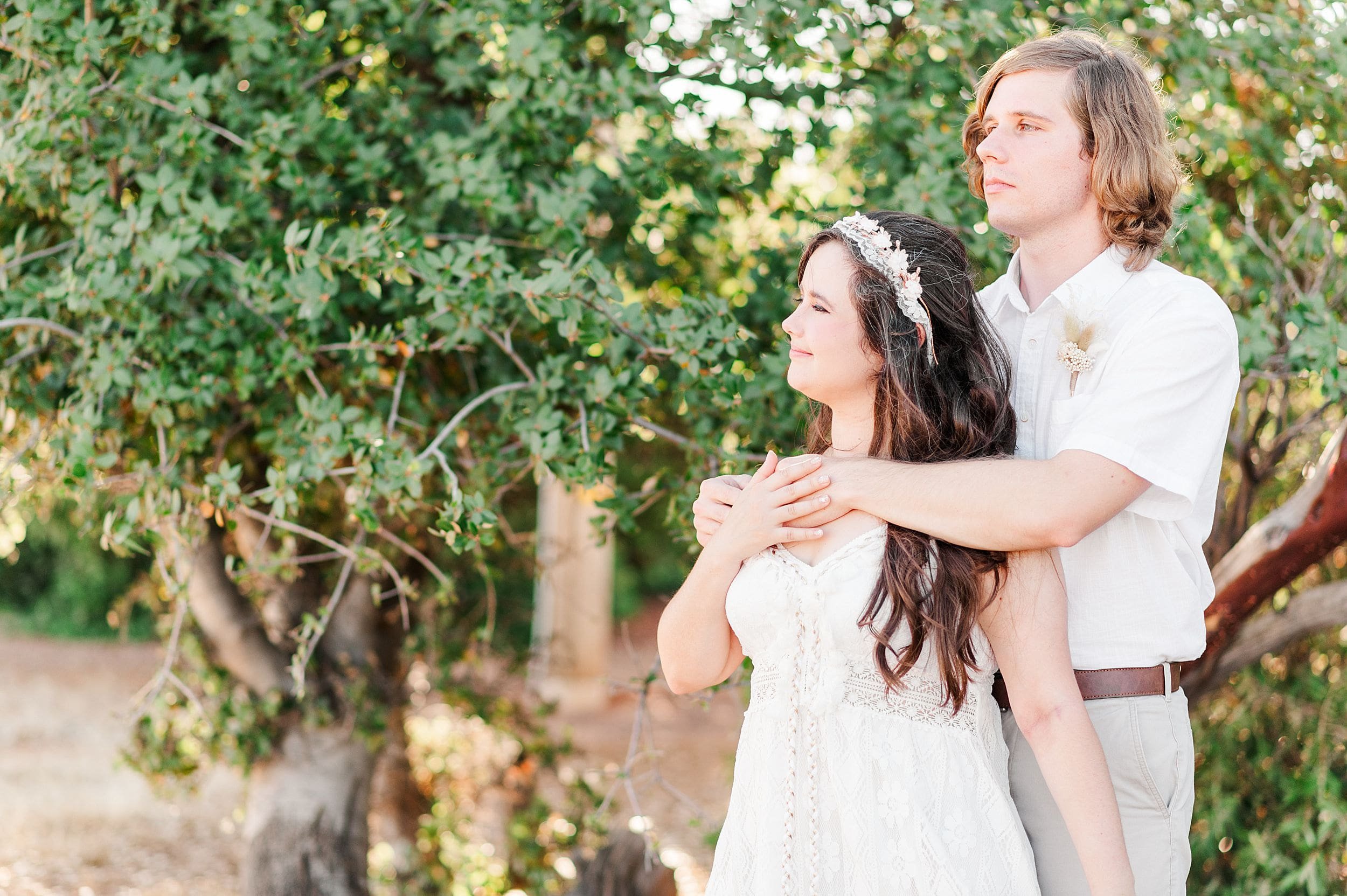 couple staring into the distance