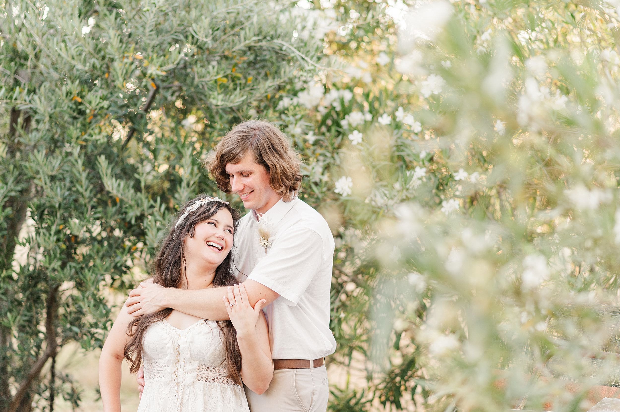 couple laughing