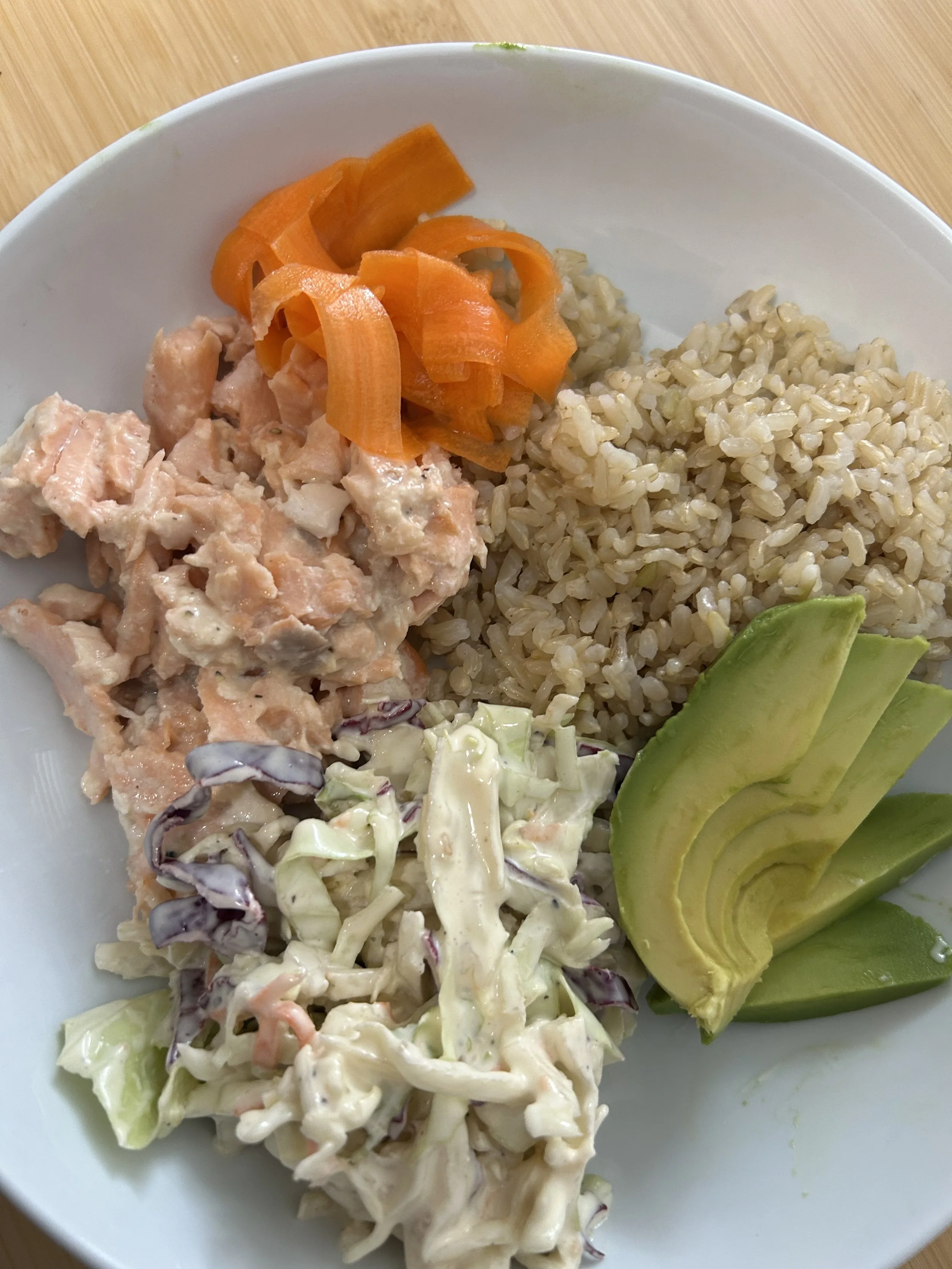 Asian Slaw Salmon Bowl