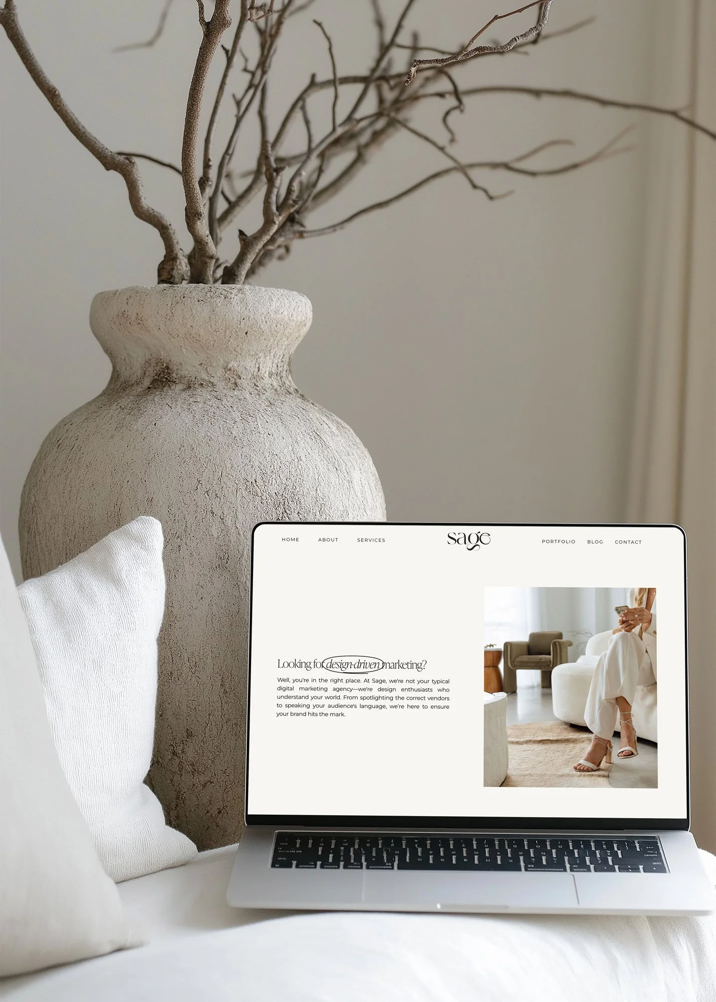 Branding and website design for Sage Interior Design Marketing