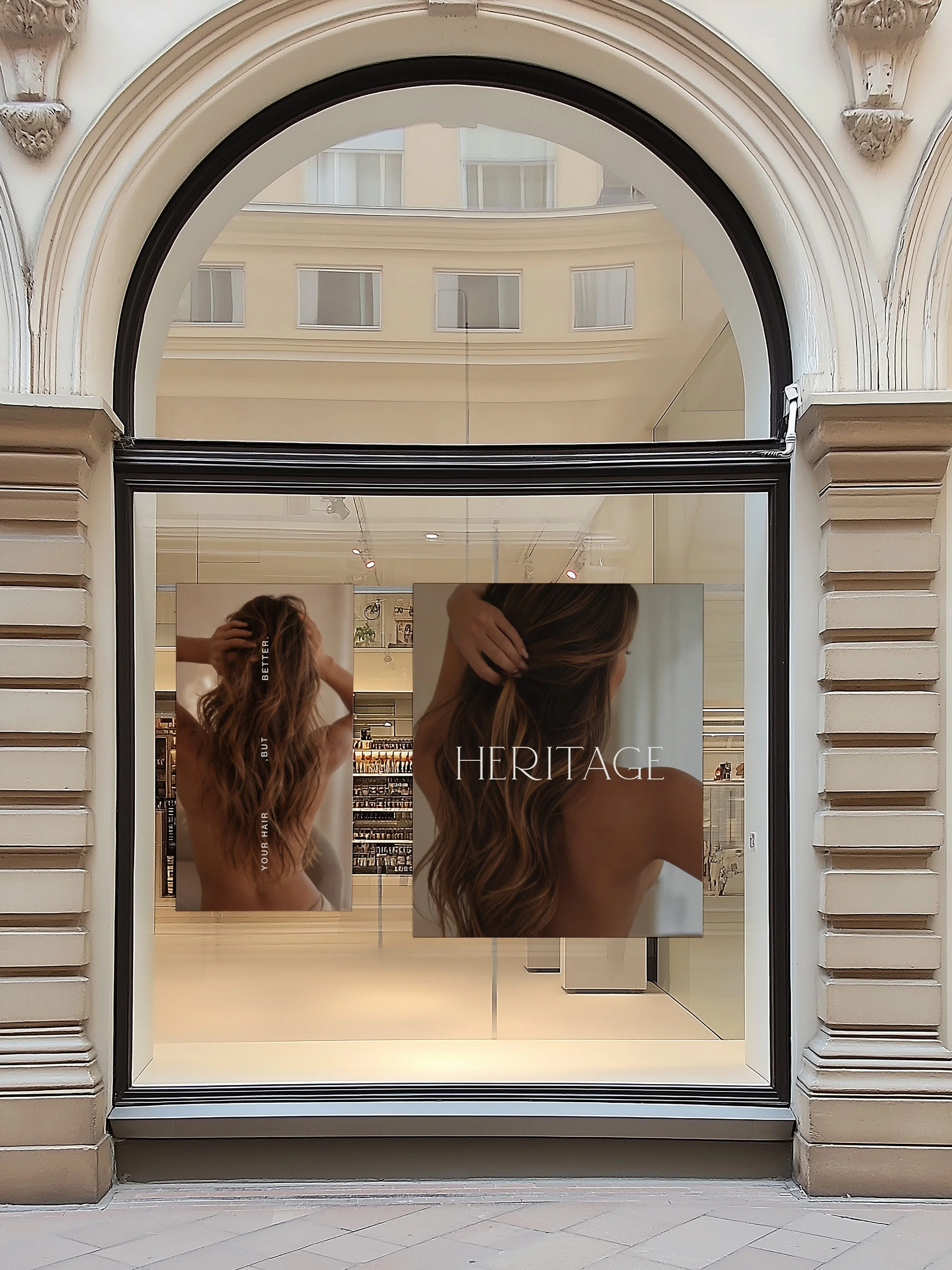 Beauty business logo design created for a hair extension brand by Studio ME