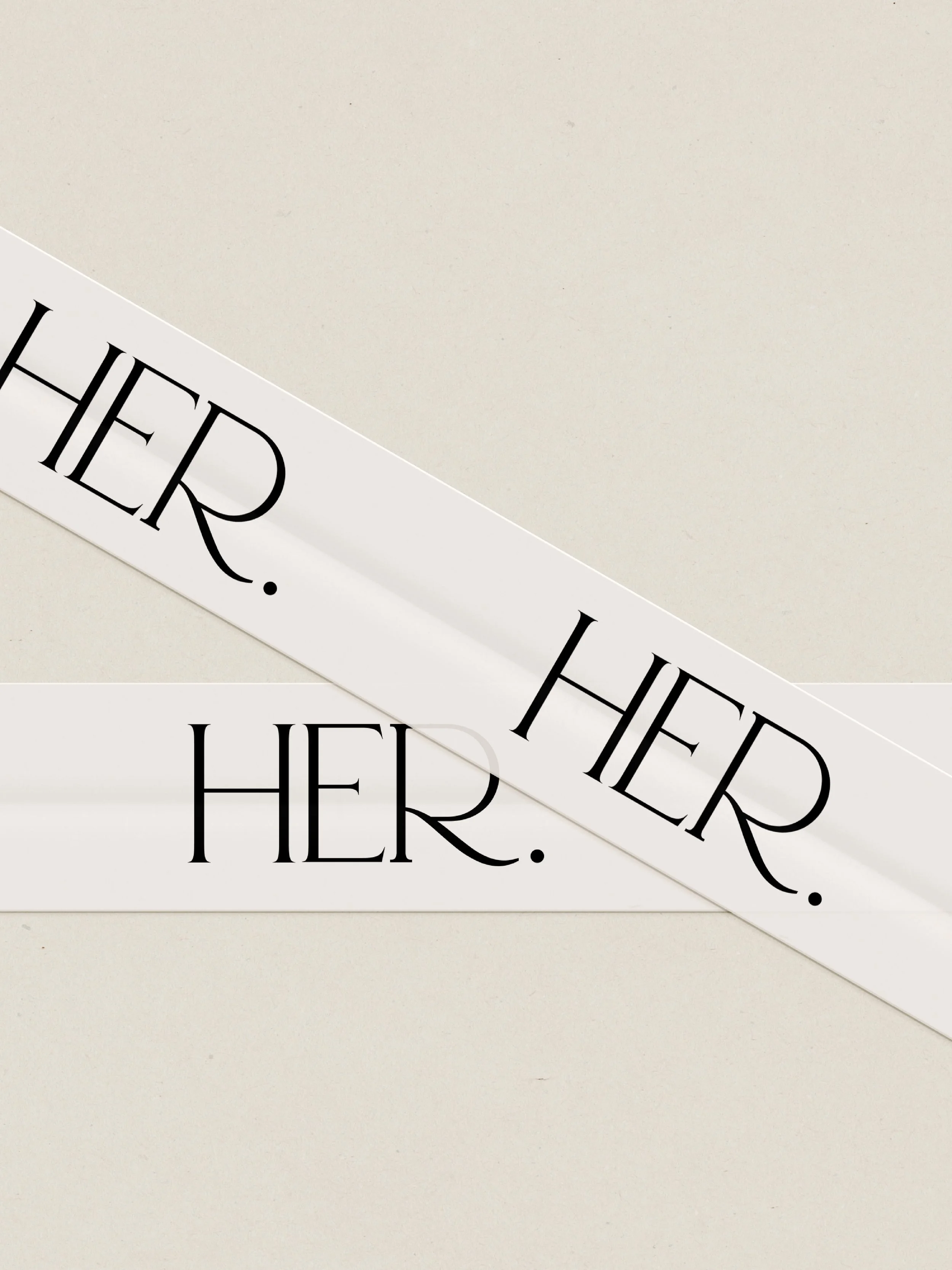 Timeless beauty brand identity for a professional hair extension company.