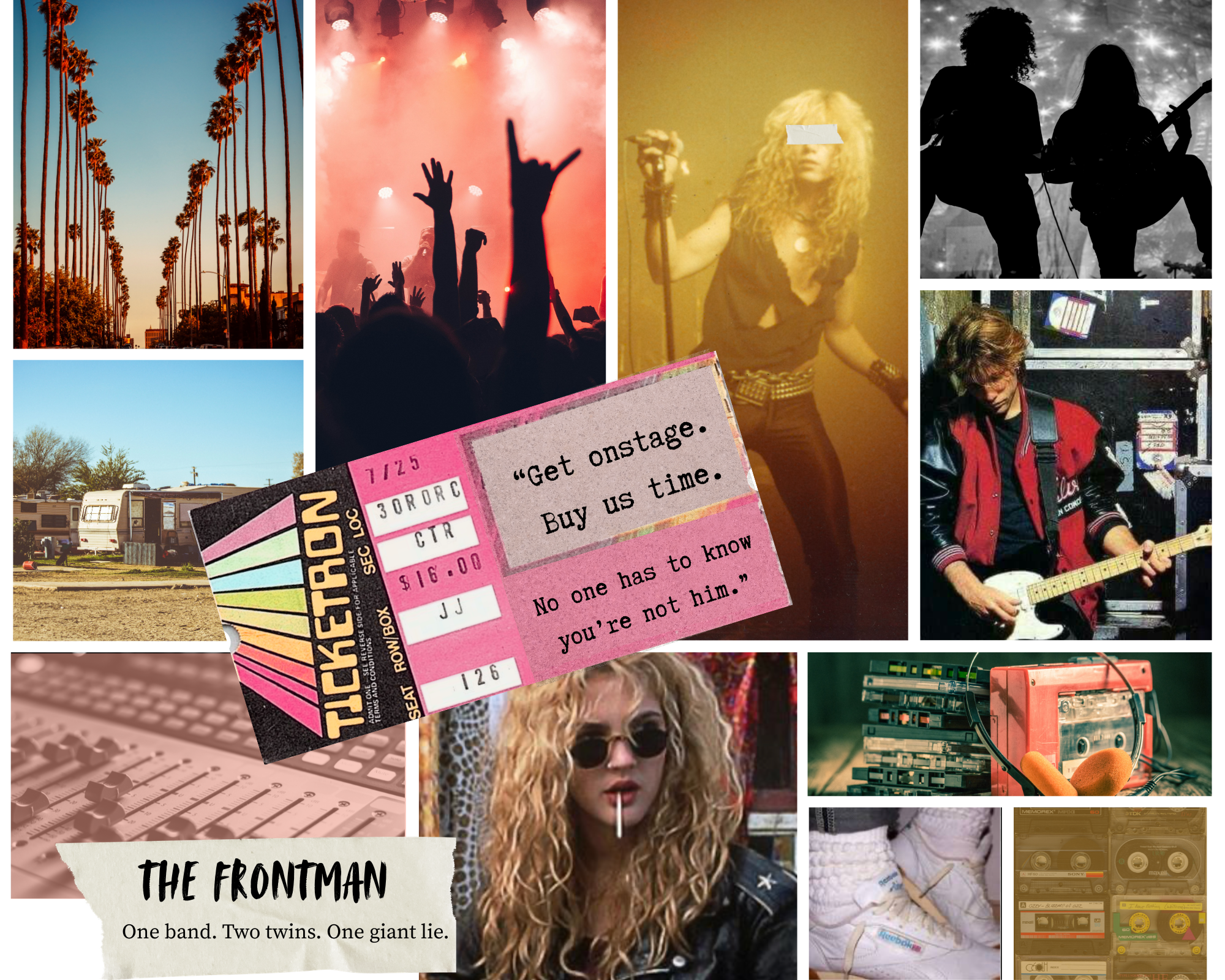 mood board for THE FRONTMAN. I do not have rights to the likenesses herein.
