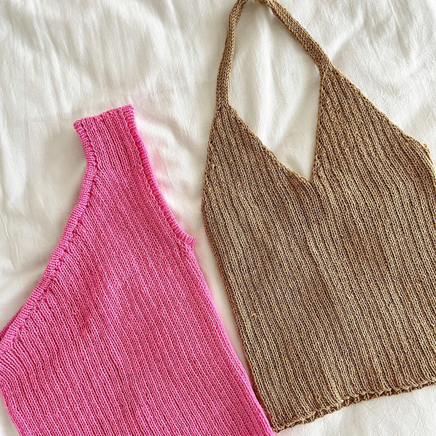 Some new additions to the &lsquo;lost&rsquo; family of patterns, The Lost Halter and The Lost One Shoulder, testing will be soon when I get my new year new me act together and write the patterns up 👌. Which will you guys make first? 

Yarn: @hobbii_