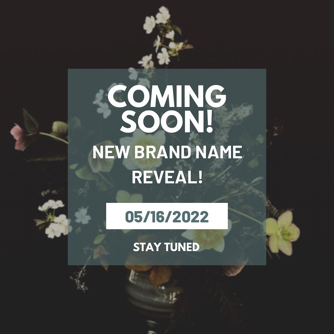 New name announcement on 5/16/22!!!
I have been busy working on my rebrand and can&rsquo;t wait to share it with you all!
