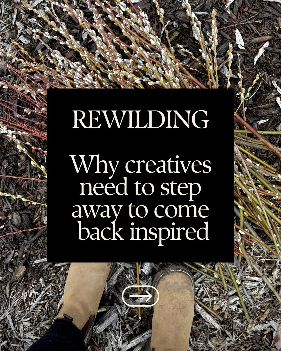 Running a small creative business is beautiful&hellip; and also nonstop.

Your mind is always thinking about the next order, the next idea, the next way to grow. But creativity needs space to breathe.

This year my word is REWILDING.

For me, that me