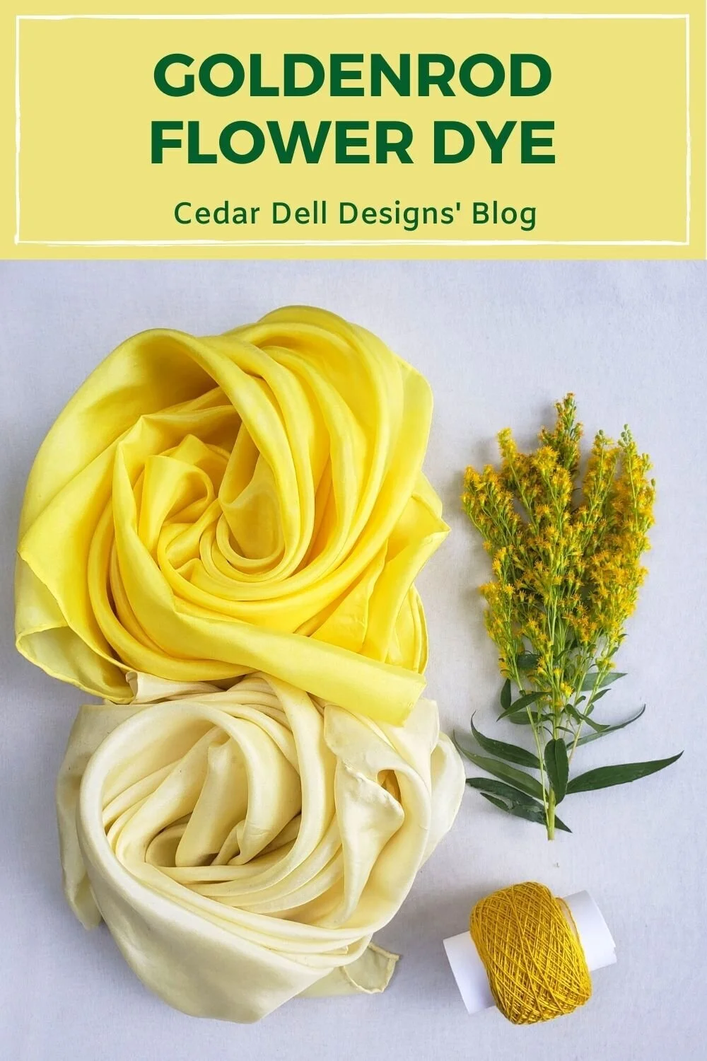 Making Dye From Goldenrod Flowers — Cedar Dell Designs
