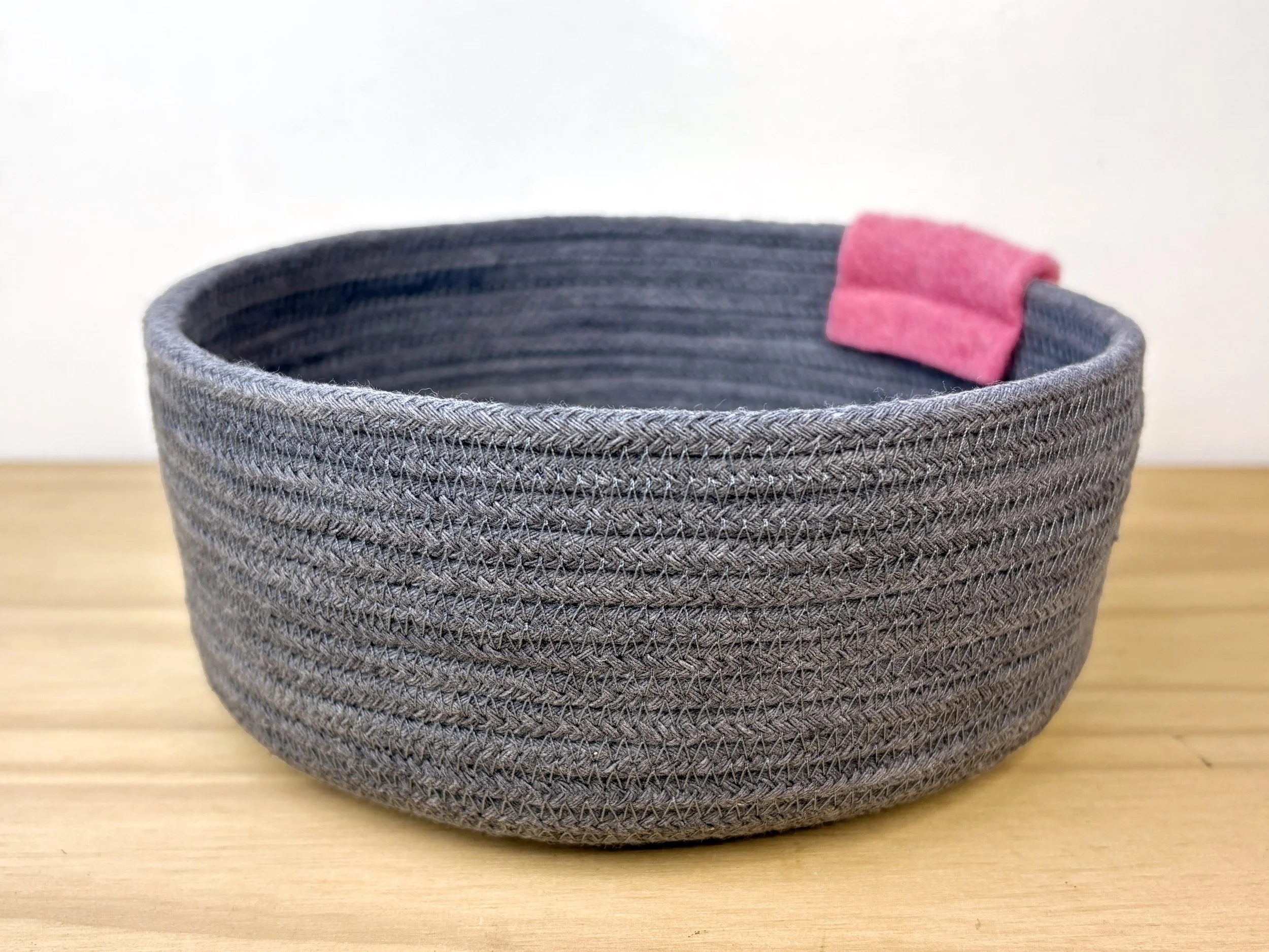 Gray Cotton Rope Bowl
