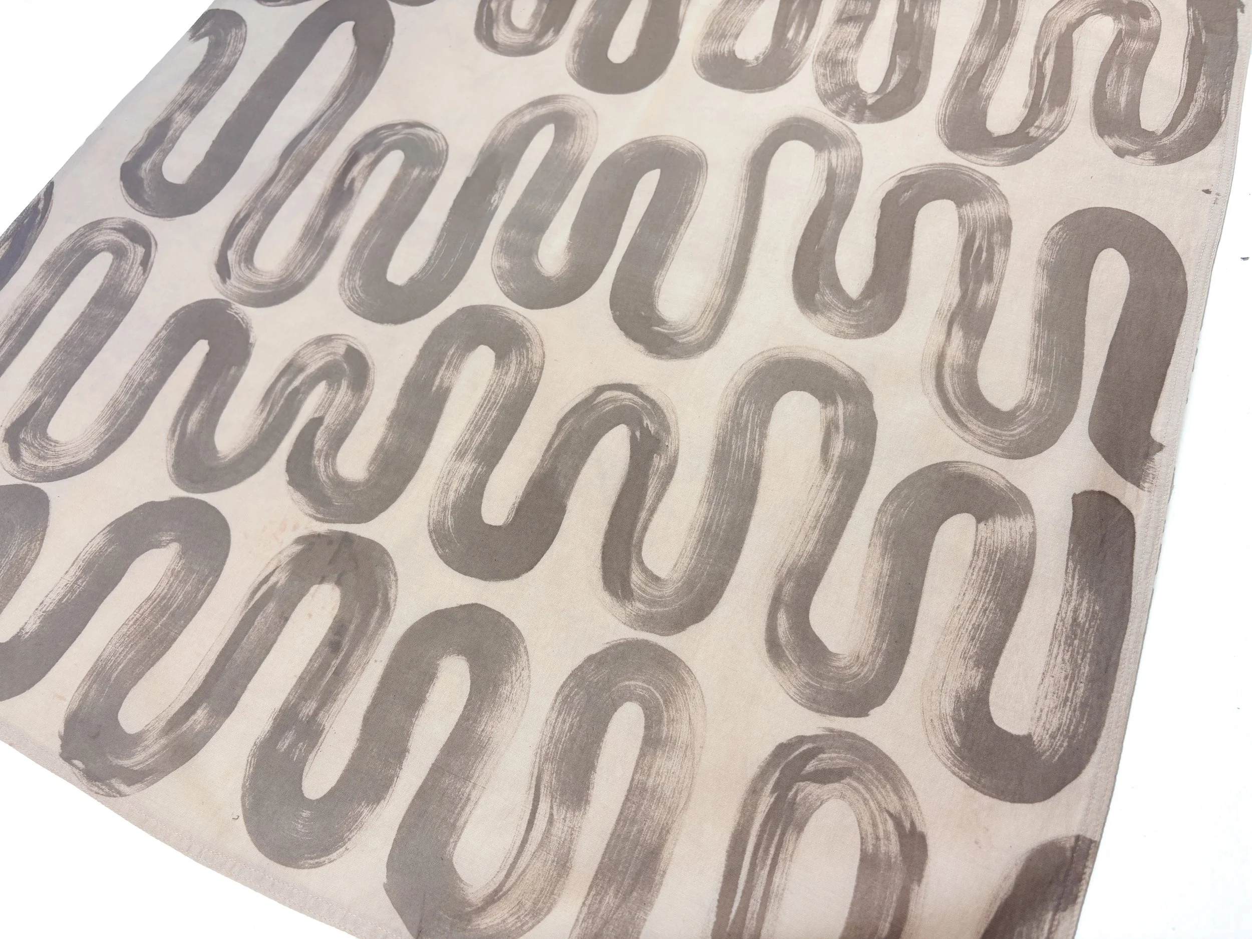 Brown Curves Organic Cotton Bandana