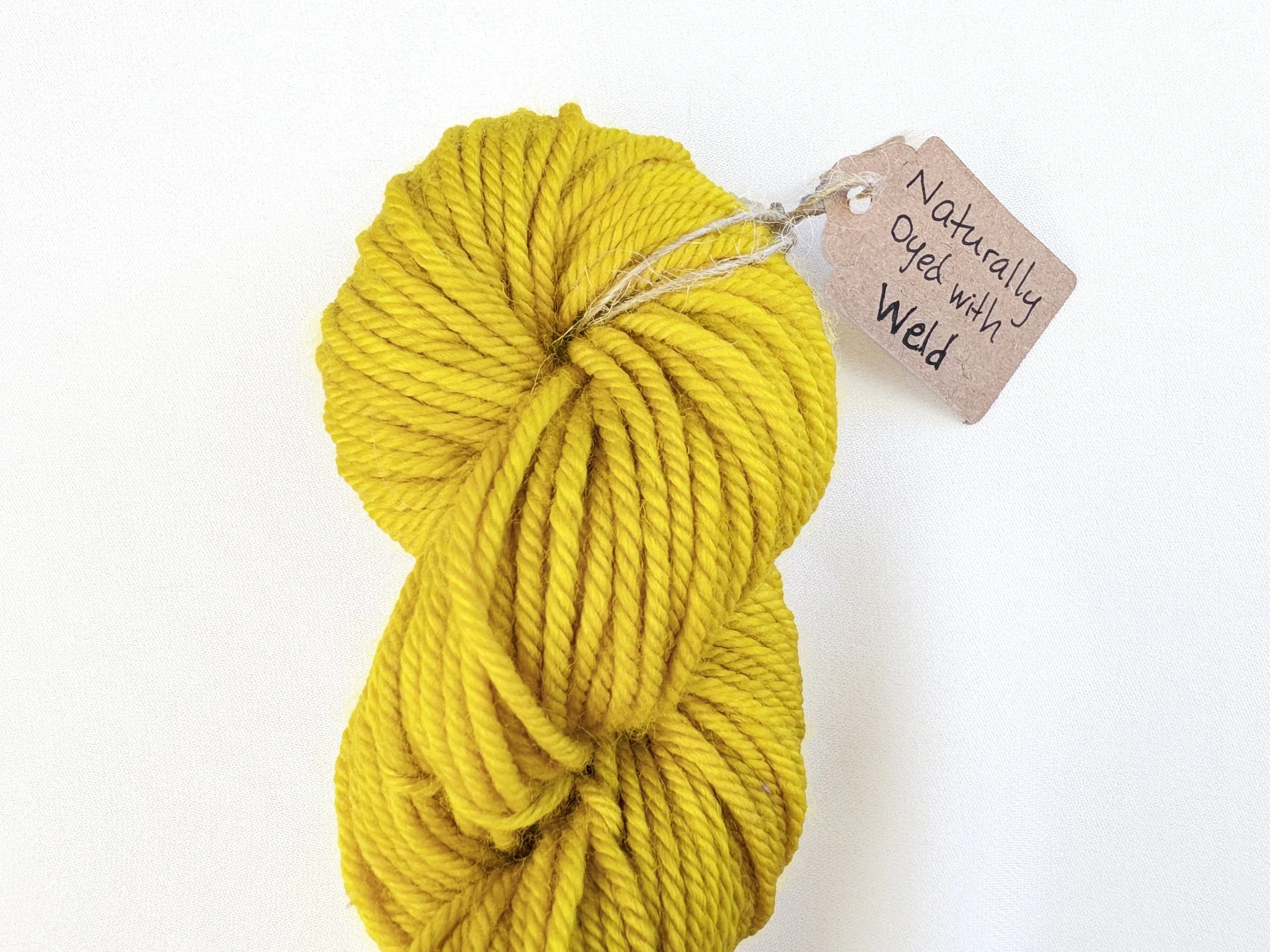 Mustard Wool Mini-Skein, Plant Dyed