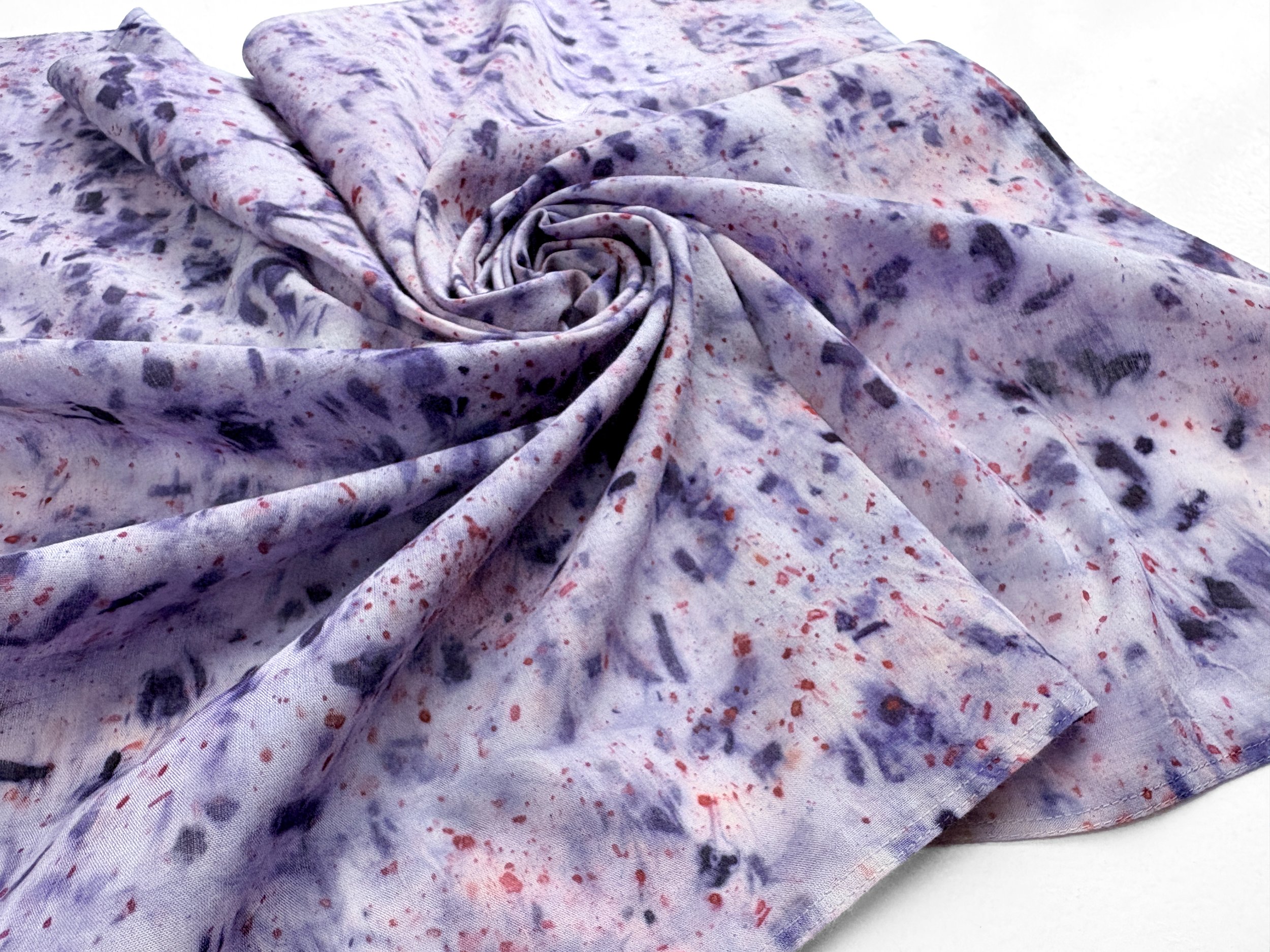 Purple Speckled Organic Cotton Bandana