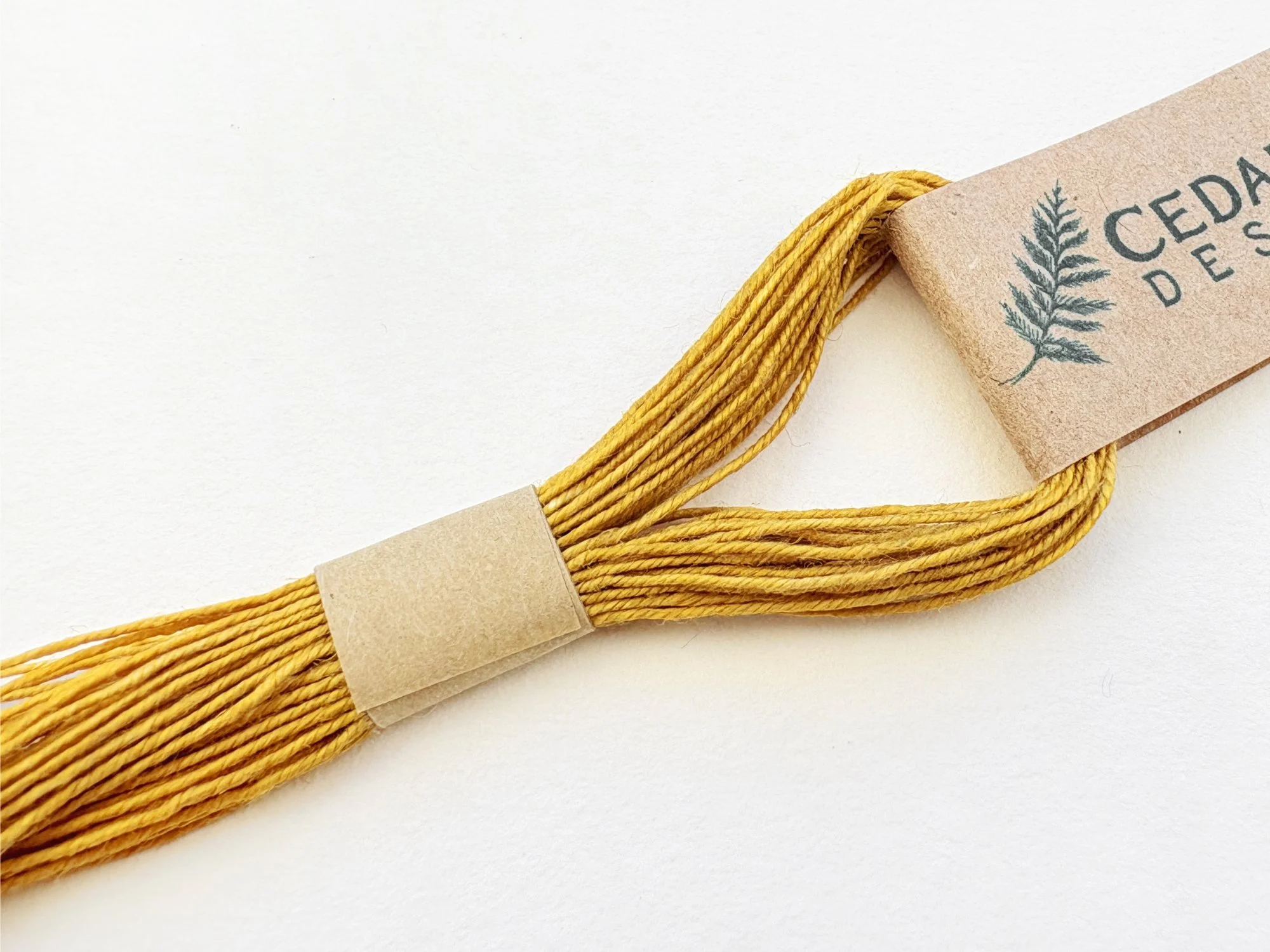 Marigold Dyed Linen Thread