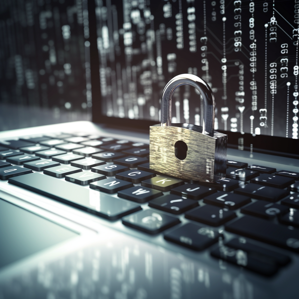 a lock on a keyboard