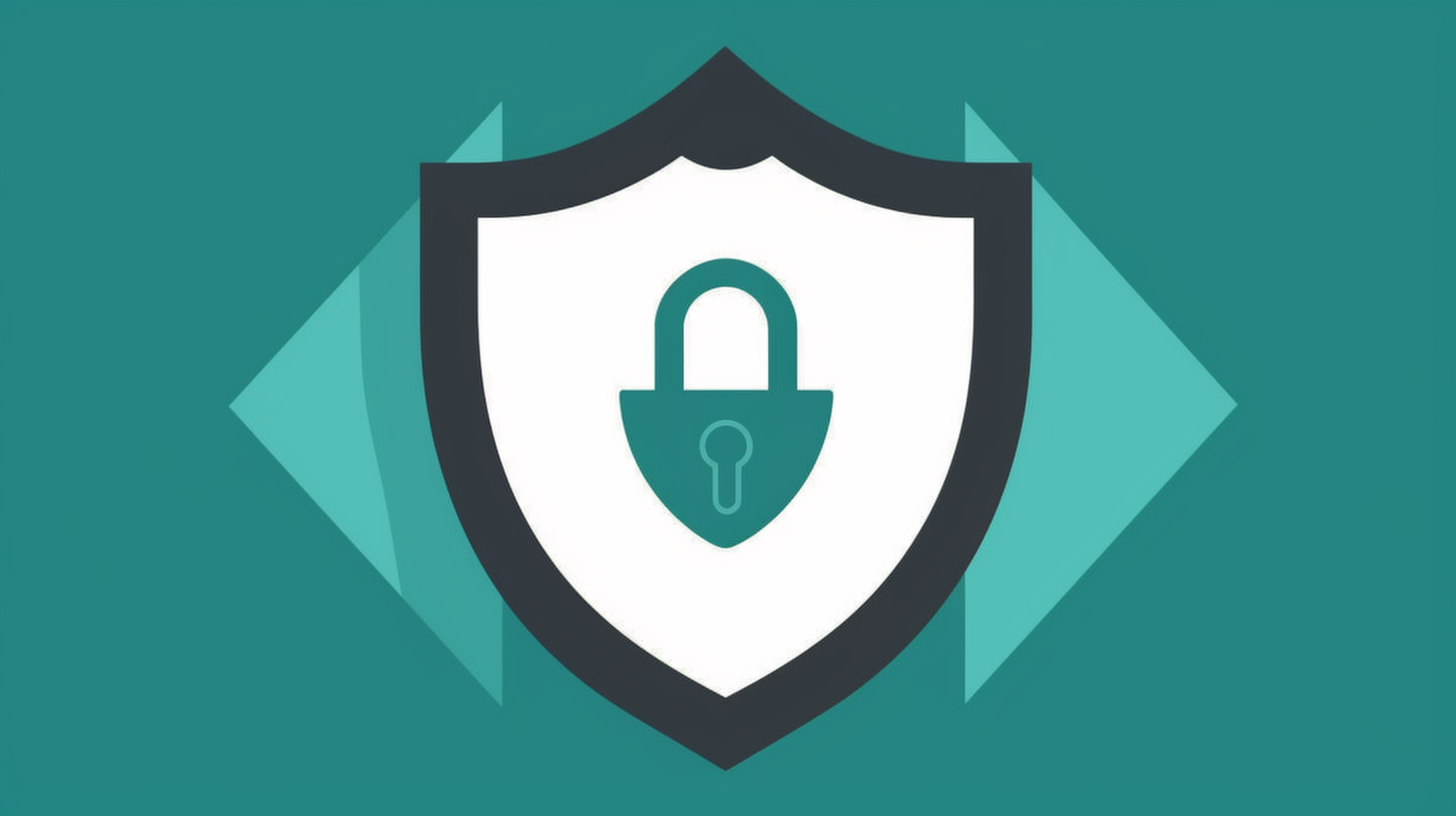 a shield with a lock in it