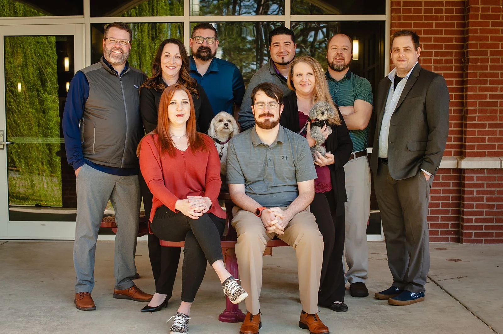 the Ozark team smiling at the camera