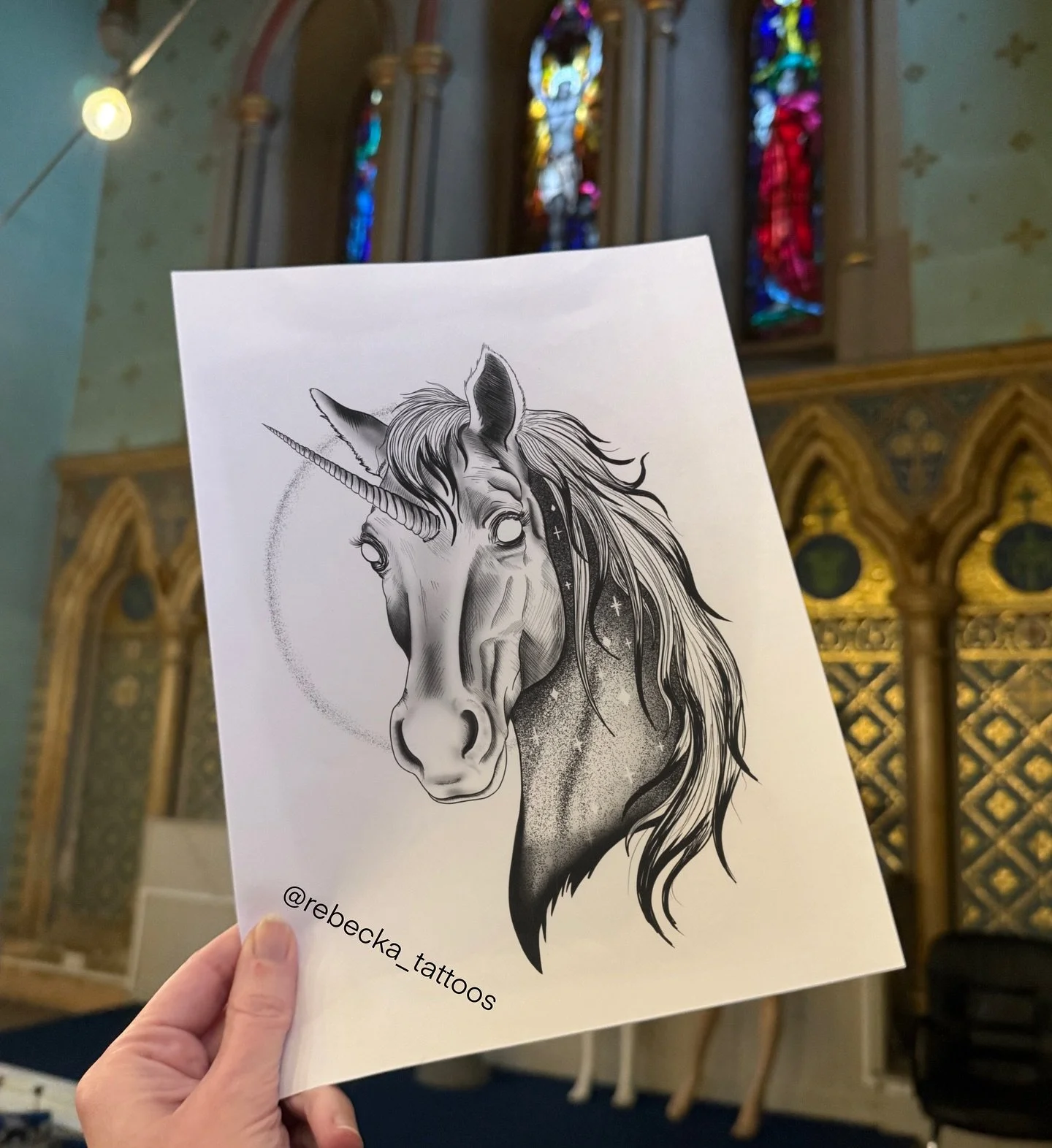 Unicorn tattoo design can be done colour or black and grey
#unicorn #tattoodesign #tattooartist #dotwork #blackwork #manchester #uk #manchestertattooartist #uktattooartist