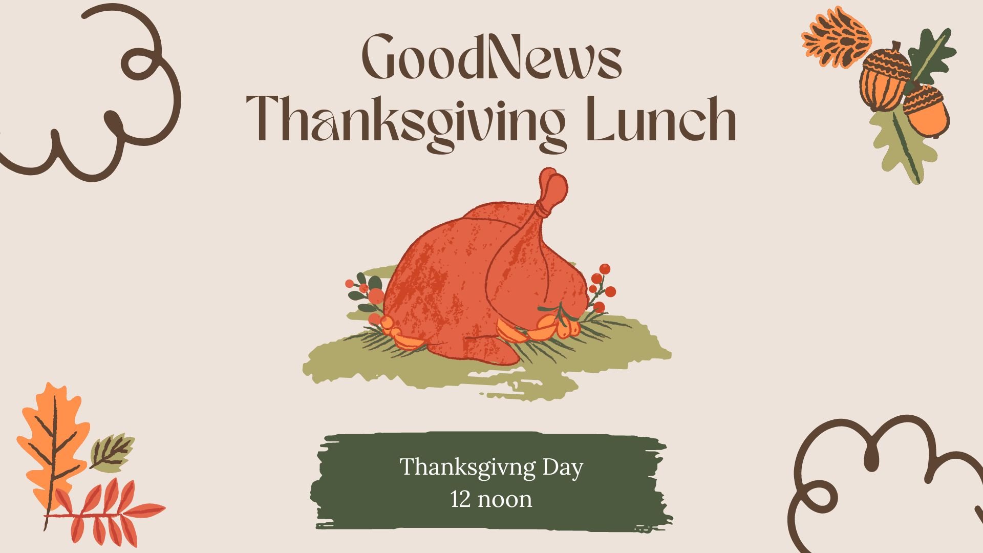 GoodNews Thanksgiving Lunch