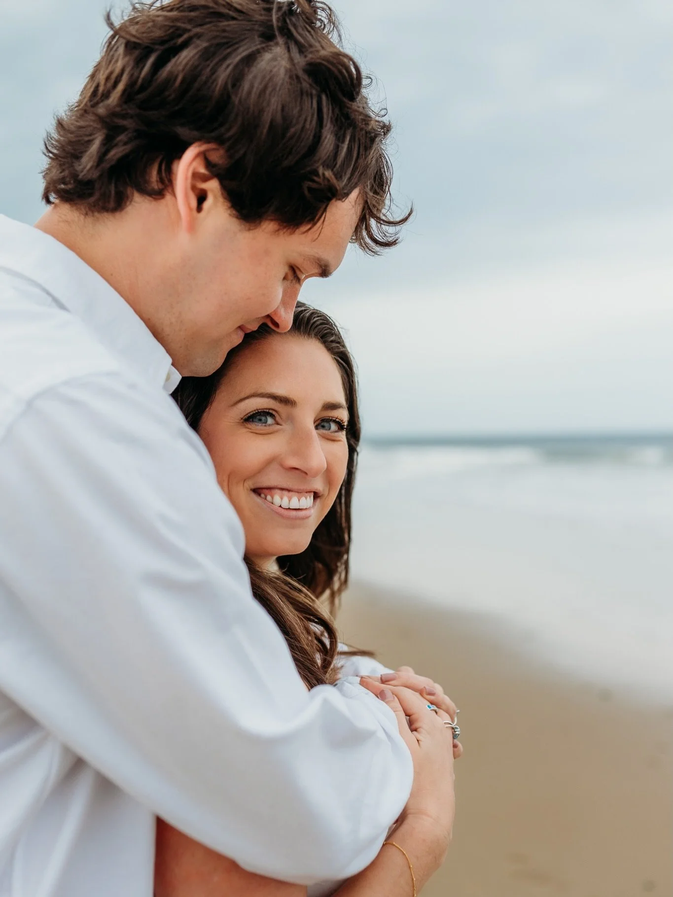 Got caught in the rain twice last week ☔️&hearts;️

And idk - sometimes a little light rain can be perfection. 

Gray skies, little misty pops of fog, and an empty beachfront. 10/10

Beach Engagement Photos | Newburyport Photographer | New England we