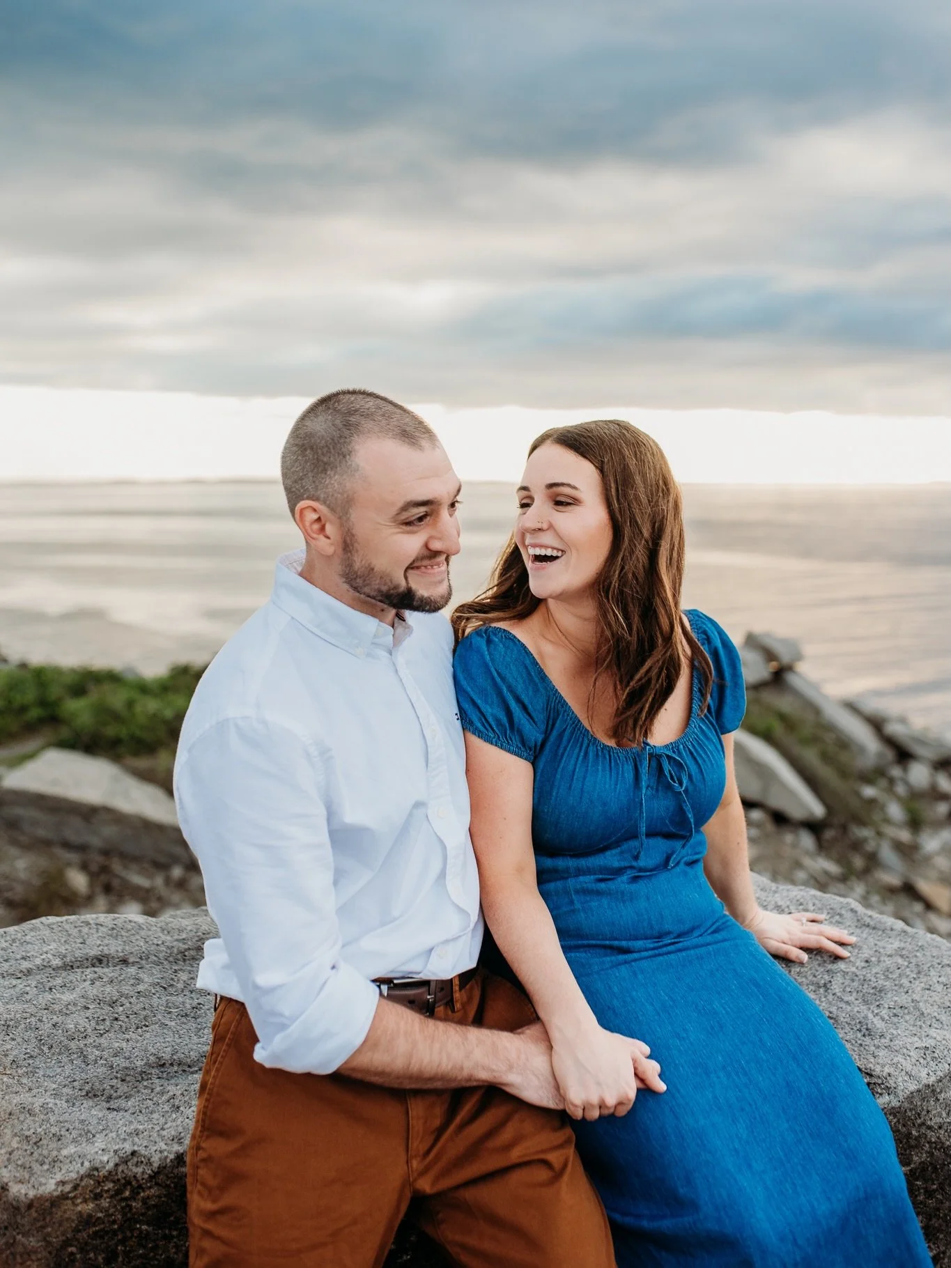 A trip to the end of the world it seems - or maybe just a location in the clouds. Little drops (jk full out rain) couldn&rsquo;t hold us back and ohhh am I glad we stuck it out. 

Happy Friday friends &hearts;️

New England wedding photography | true