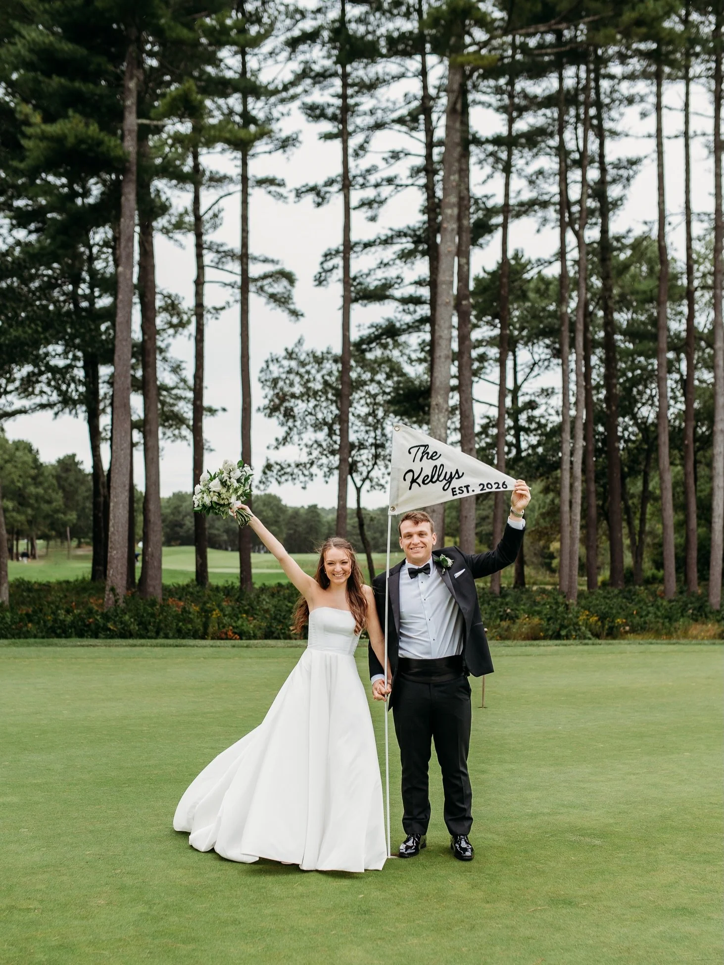Mr. &amp; Mrs. Kelly, the golf course &amp; a nor&rsquo;easter. The best. 

Dream Team: 
Photography: @alittleheartphoto 
Venue: @pavilionpgc 
Florals: @flairfloral_weddings 
HMUA: @shannonsharlandmua @brides.bylauren 
Gown: @anthropologieweddings 
S