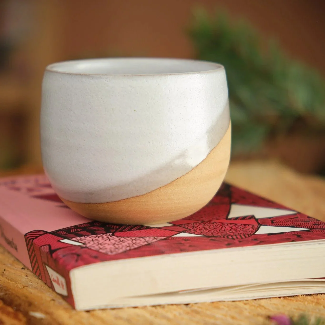Tasse Expresso - Terre Sable émail Blanc