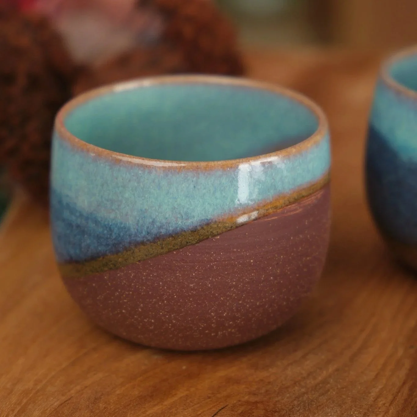 Tasse+c%C3%A9ramique+La+paume+artisan+dordogne+terre+rouge+%C3%A9mail+turquoise.jpg