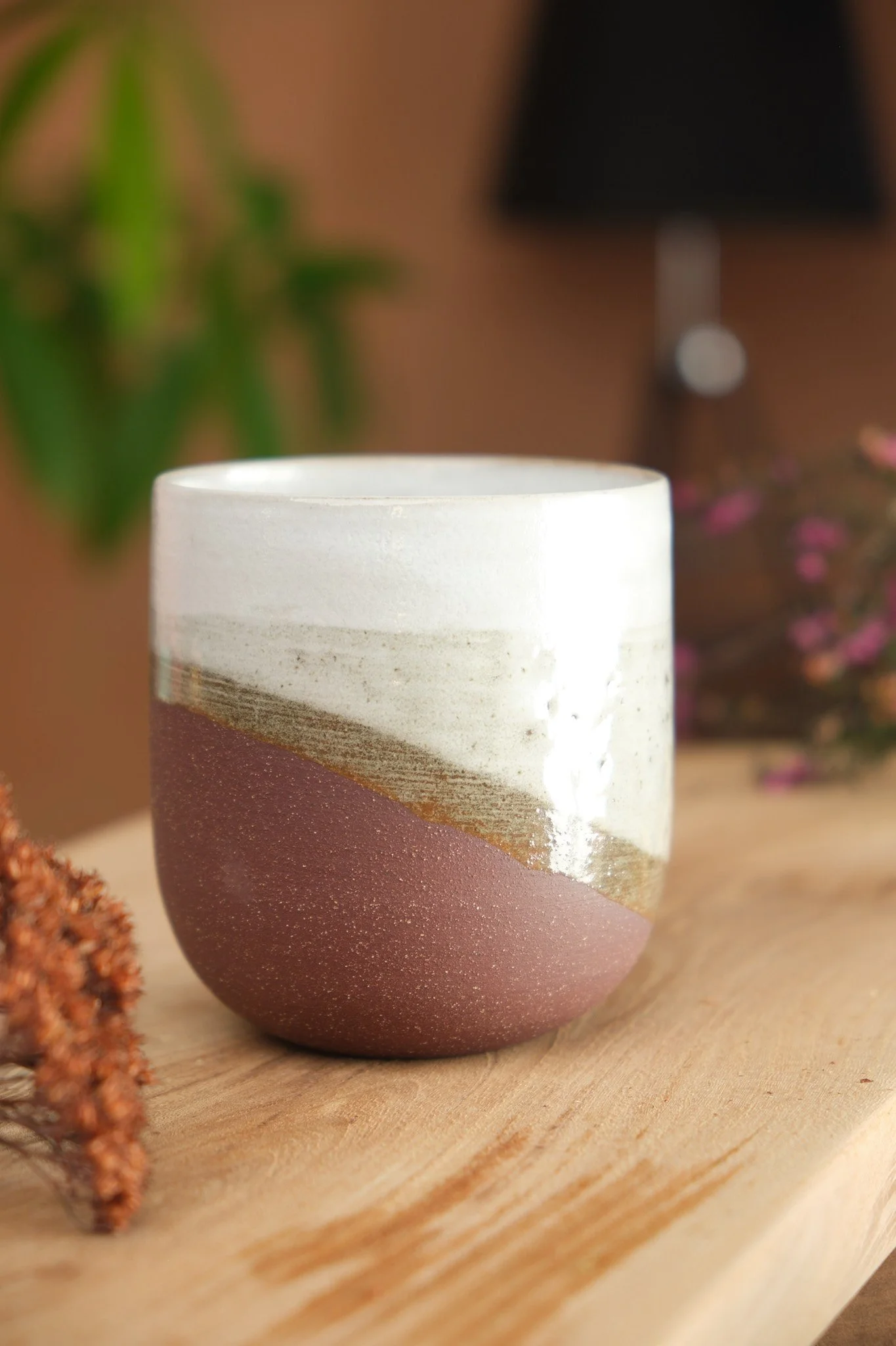 Tasse céramique La paume artisan dordogne rouge blanche 01.jpg
