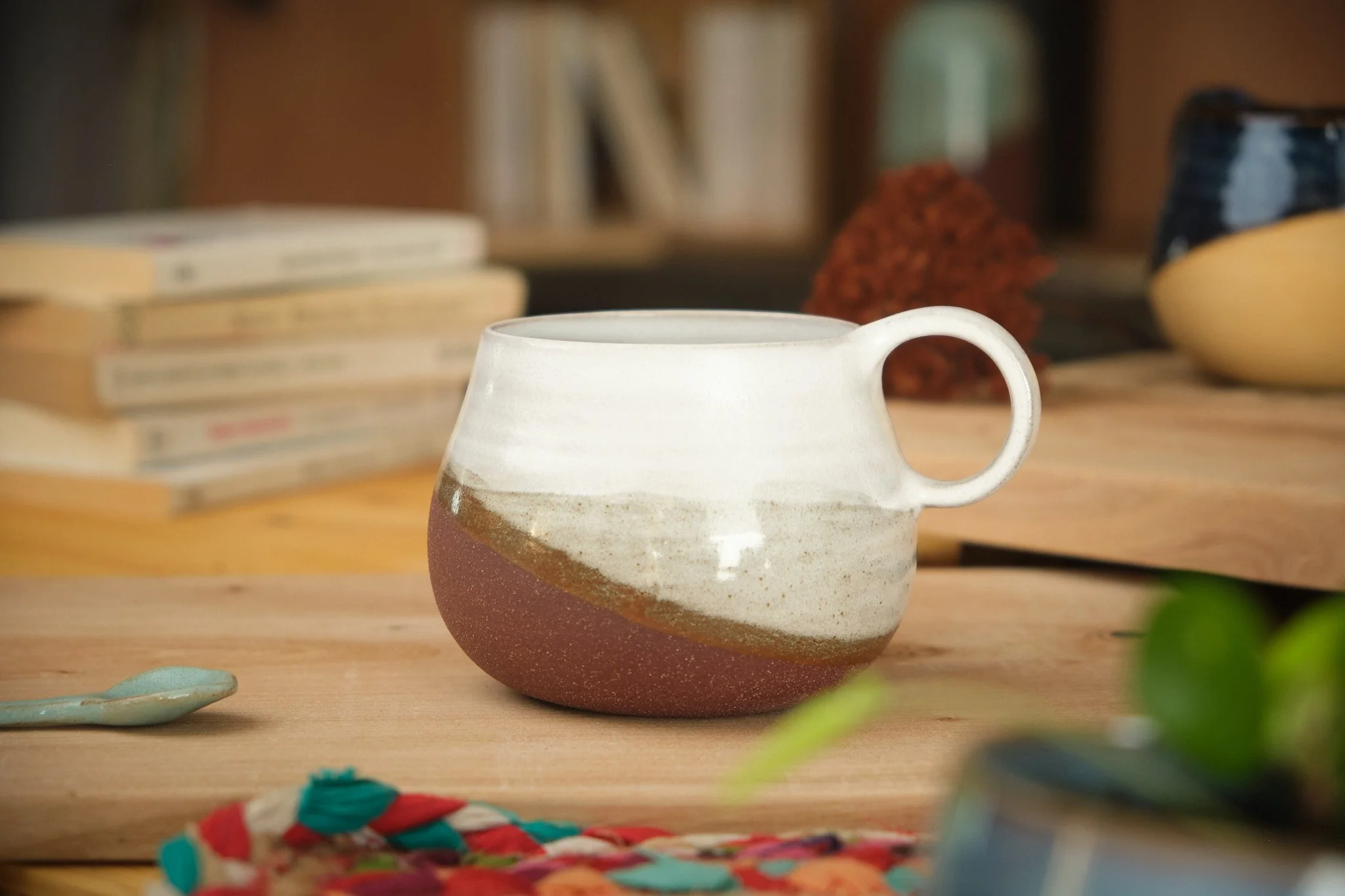 Mug ceramique rouge blanc du périgord la paume céramique.jpg