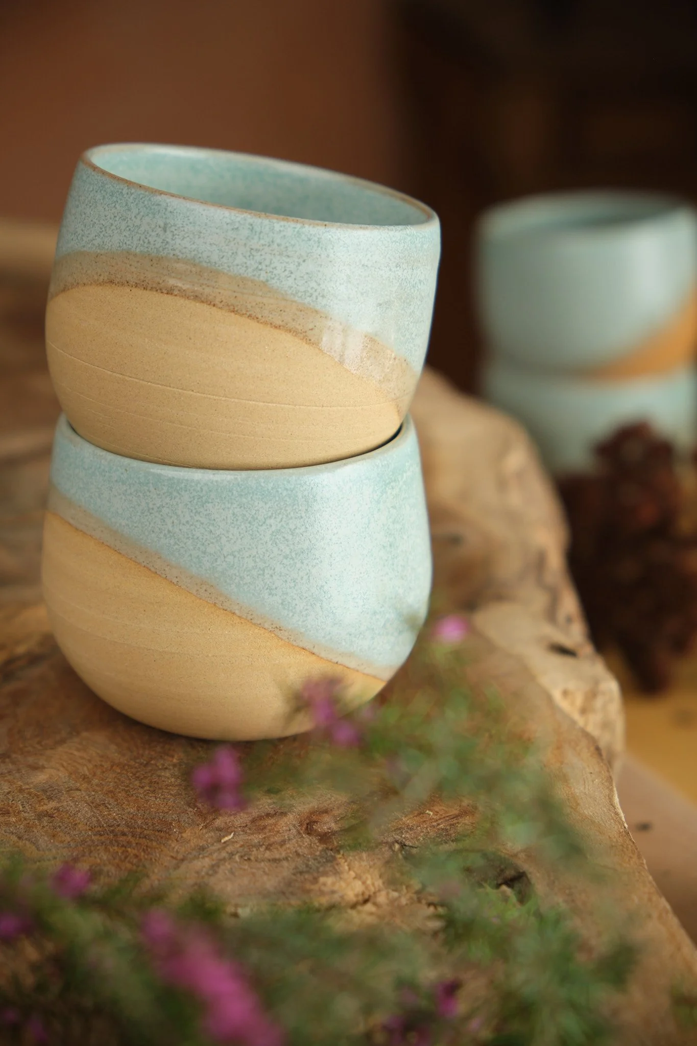 Tasse Expresso - Terre Sable émail Vert