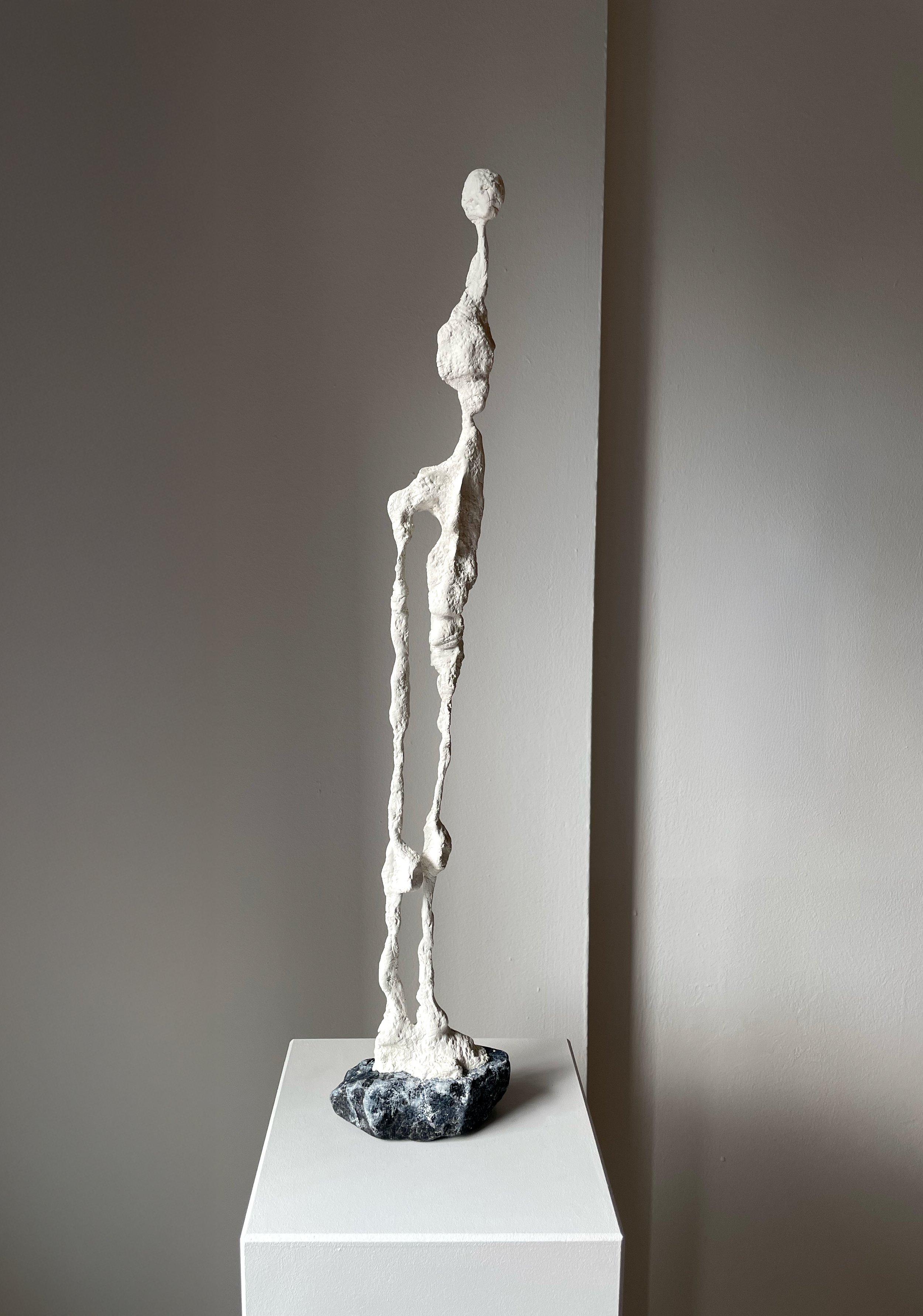 clay, sand and oil on steel/ 42cm x 11cm x 8cm
