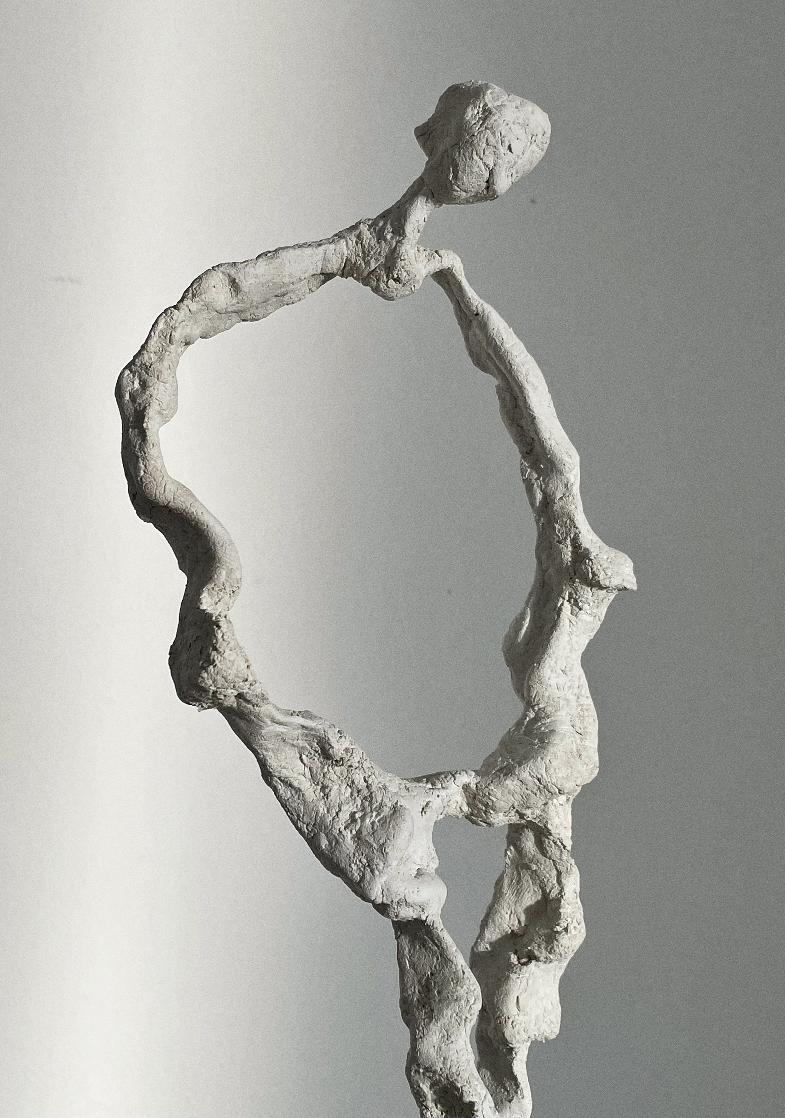 clay, sand and oil on steel