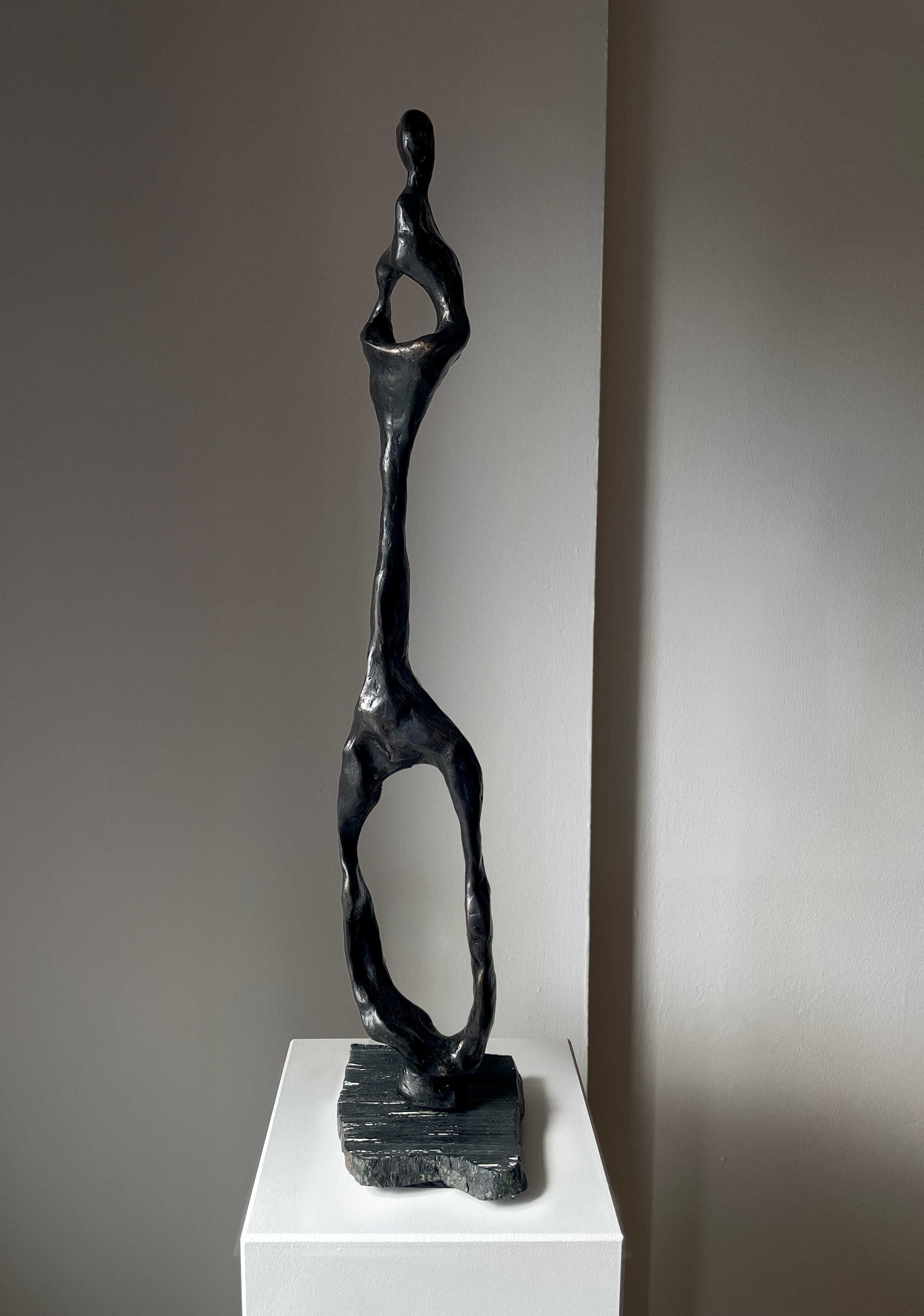 black patinated bronze/ 62cm x 14cm x 12cm