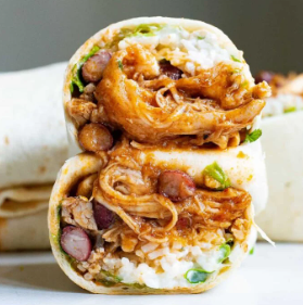 Purrrrfect Pulled Pork Burrito