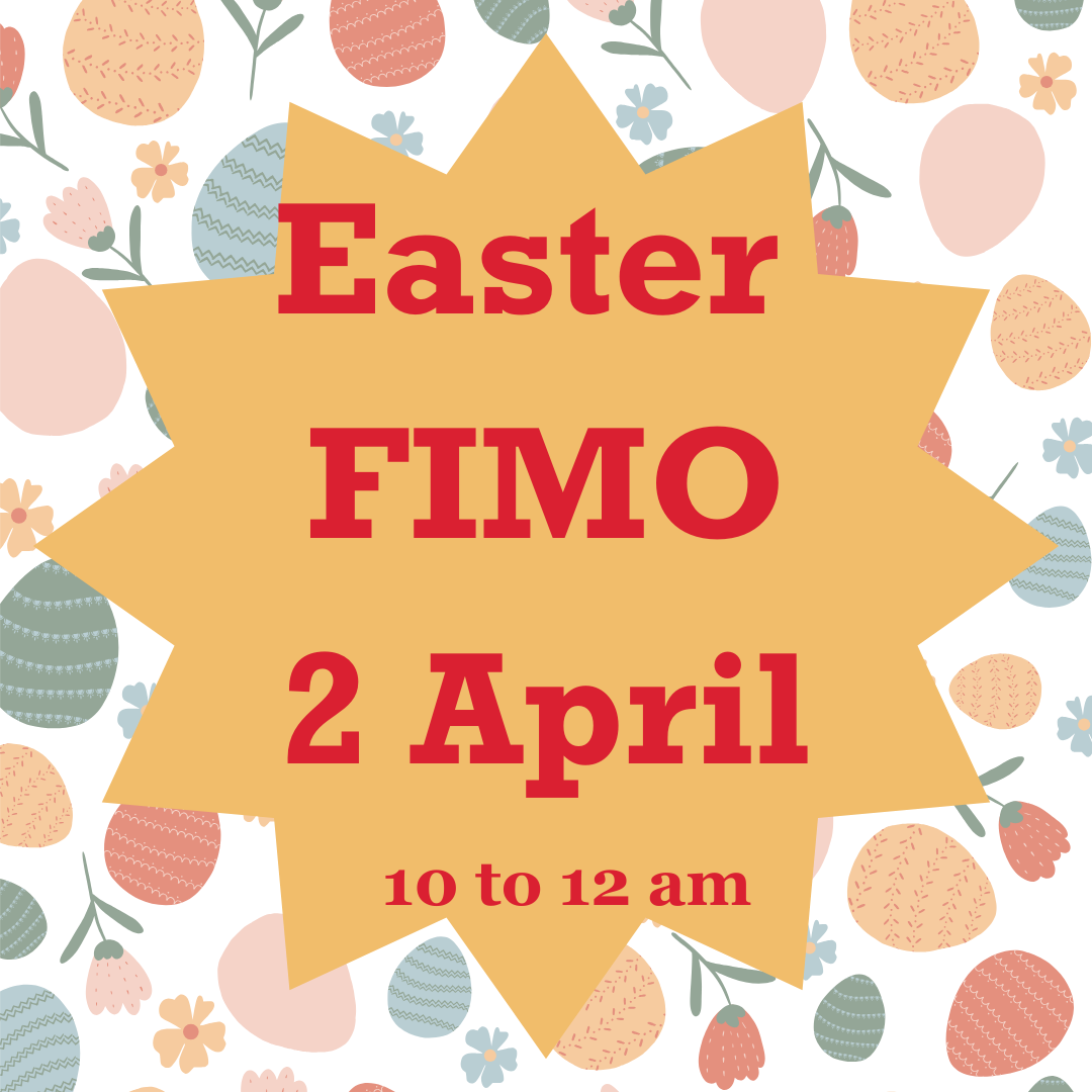 Easter Holiday creative family workshop FIMO 2 April am