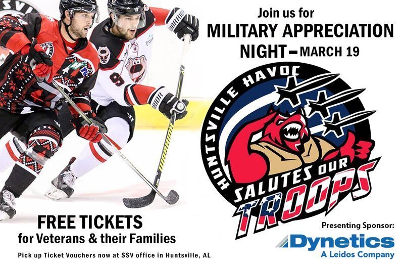 Huntsville Havoc - Jersey for this Saturday's 8th Annual Intergraph  Military Appreciation Night! Post-game auction proceeds benefit AER (Army  Emergency Relief).