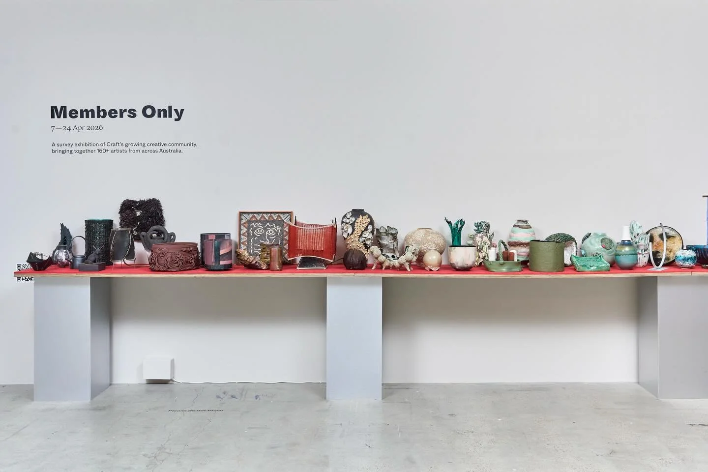 Last days to visit &lsquo;Members Only&rsquo; at @craftvictoria. I enjoyed the diversity of practice in this survey exhibition of Craft members. Lovely to see my work alongside other southside artists including @anna.battersby, @hatchling_studio, @ph