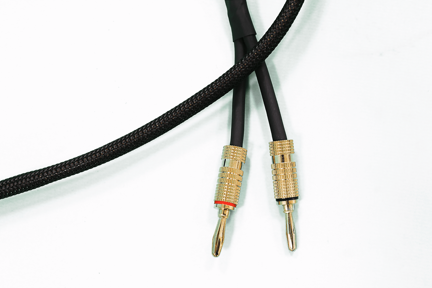 Oluote Luidsprekerkabel, cinch aansluiting op 2 x bananenstekker, audio verlengkabel banana naar cinch reservekabel (3M