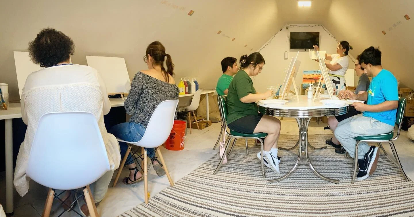 Paint &amp; Sips are picking up! Be sure to sign up for the next one on Saturday (6/4) 😁
Catch our awesome instructor @victorya_soup and enjoy a super fun paint sesh! 

Sign up for Saturday with the link in Bio!

#hackfarm #rockawaybeach #farrockawa