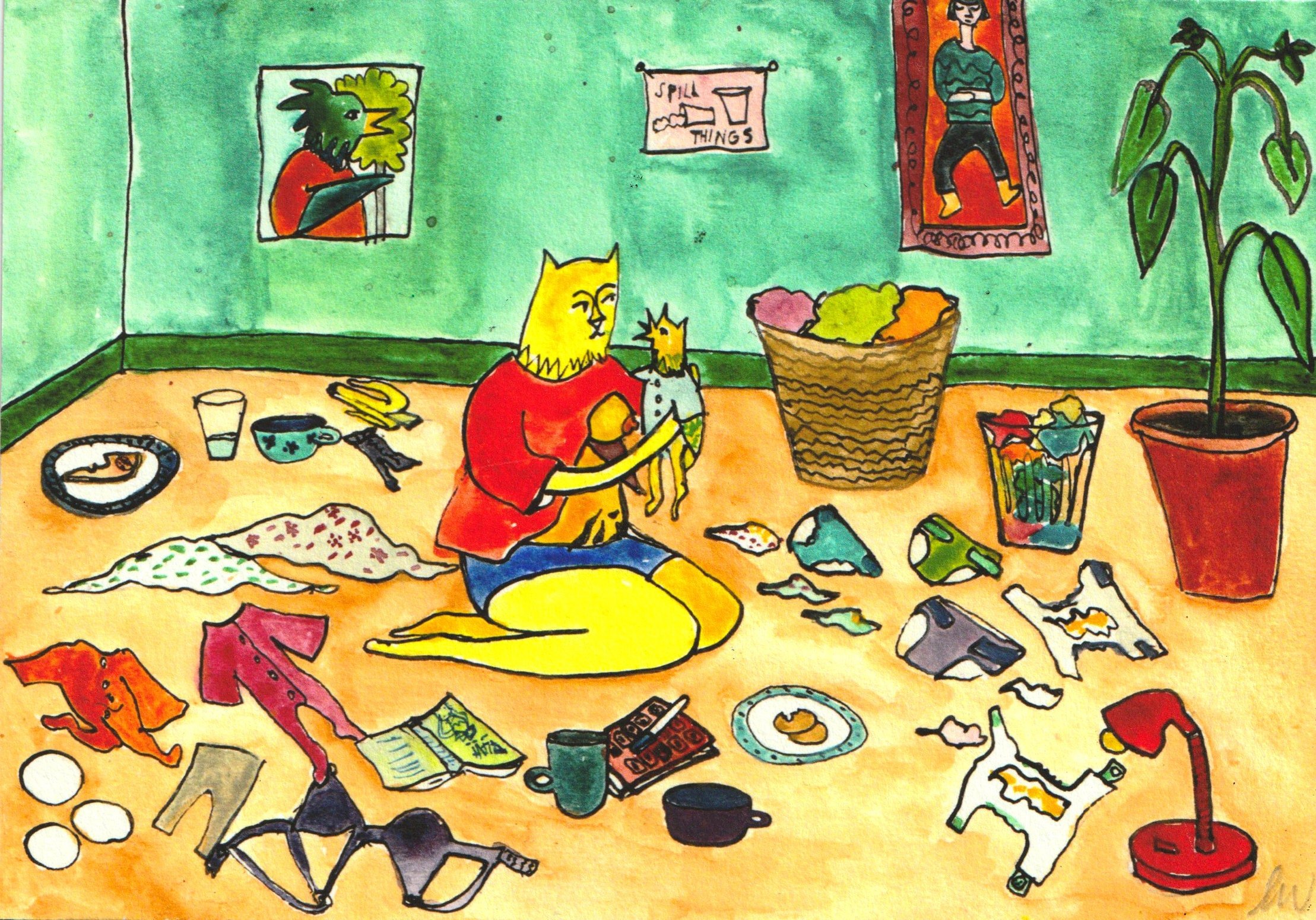 Giclee Print: Messy Motherhood