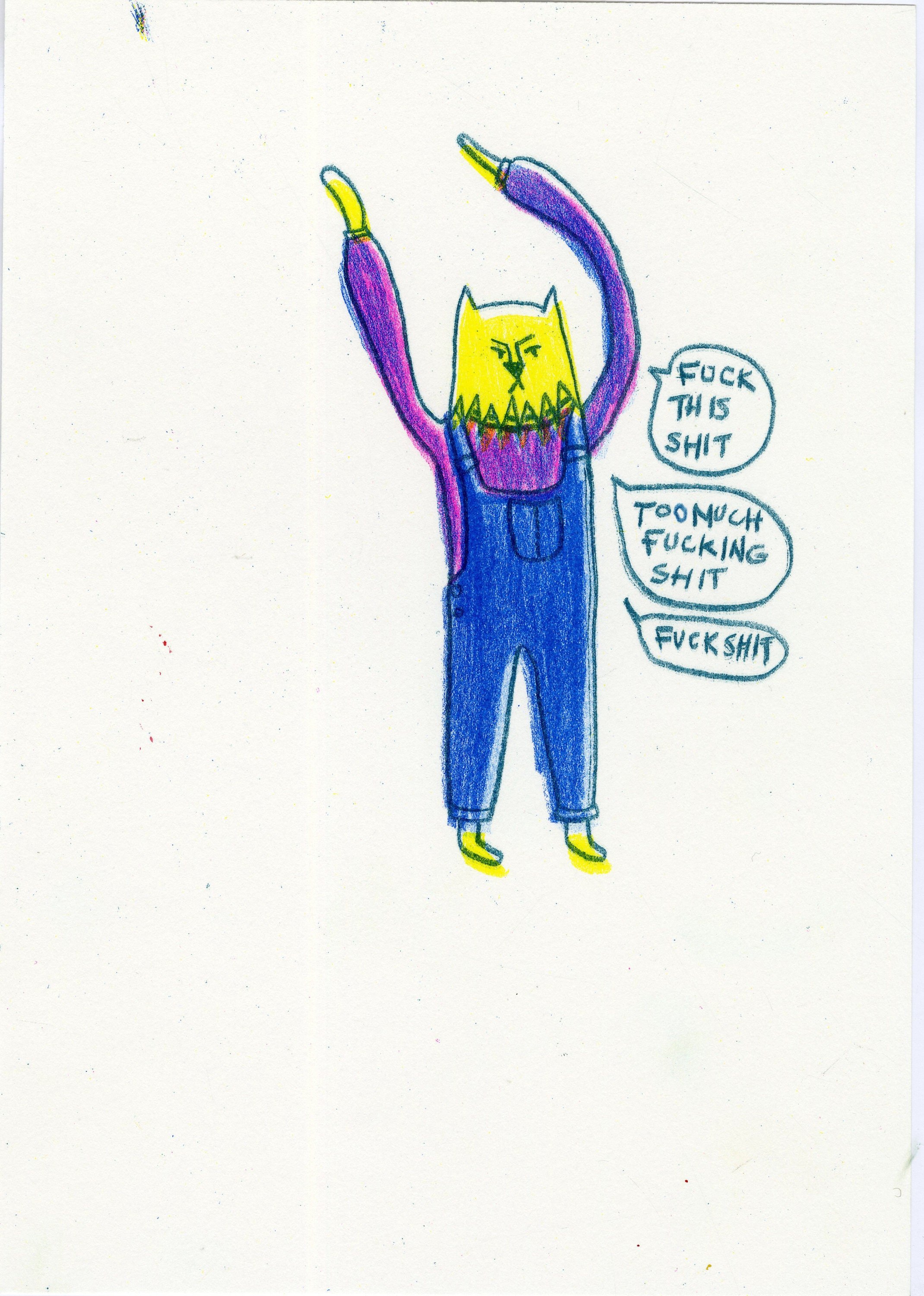 Risograph Print "Had Enough"